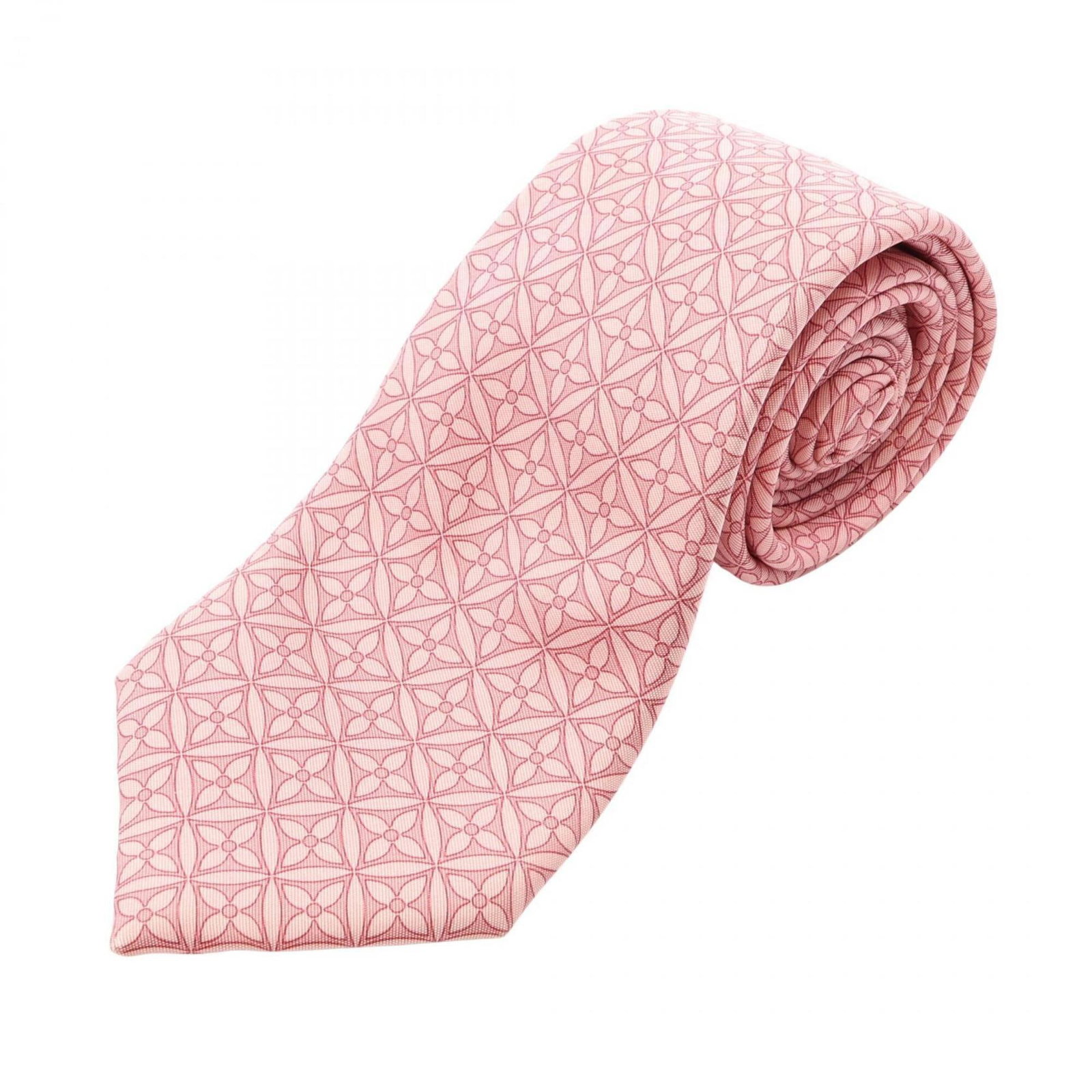 Vuitton Cravat Silk Louis: Vuitton Cravat Silk Louis Silk cravat from Louis Vuitton, measuring 150cm in length, features a pink color and made from high-quality material. The item bears a signature, a notable detail of its craf