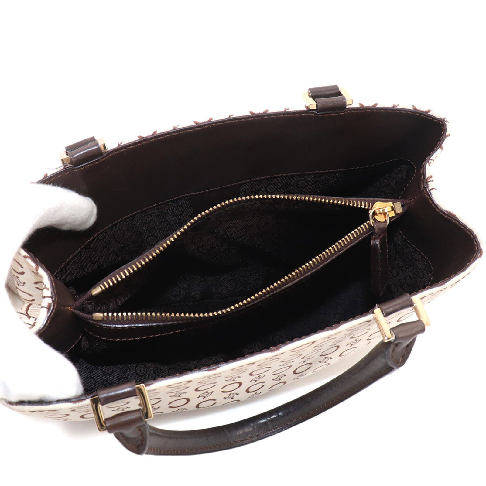 Handbag Canvas Leather - 7
