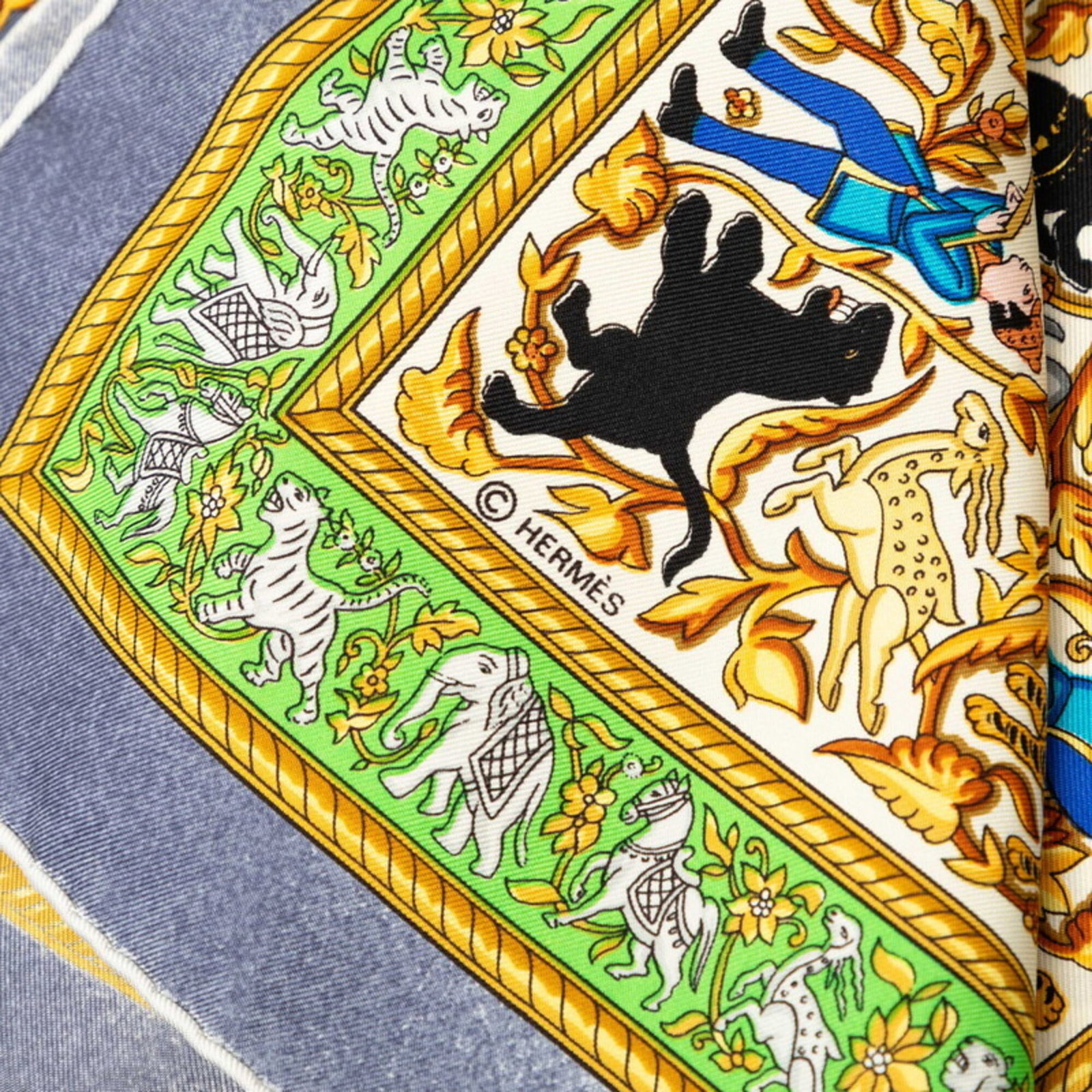 Silk Hermes Scarf - 5