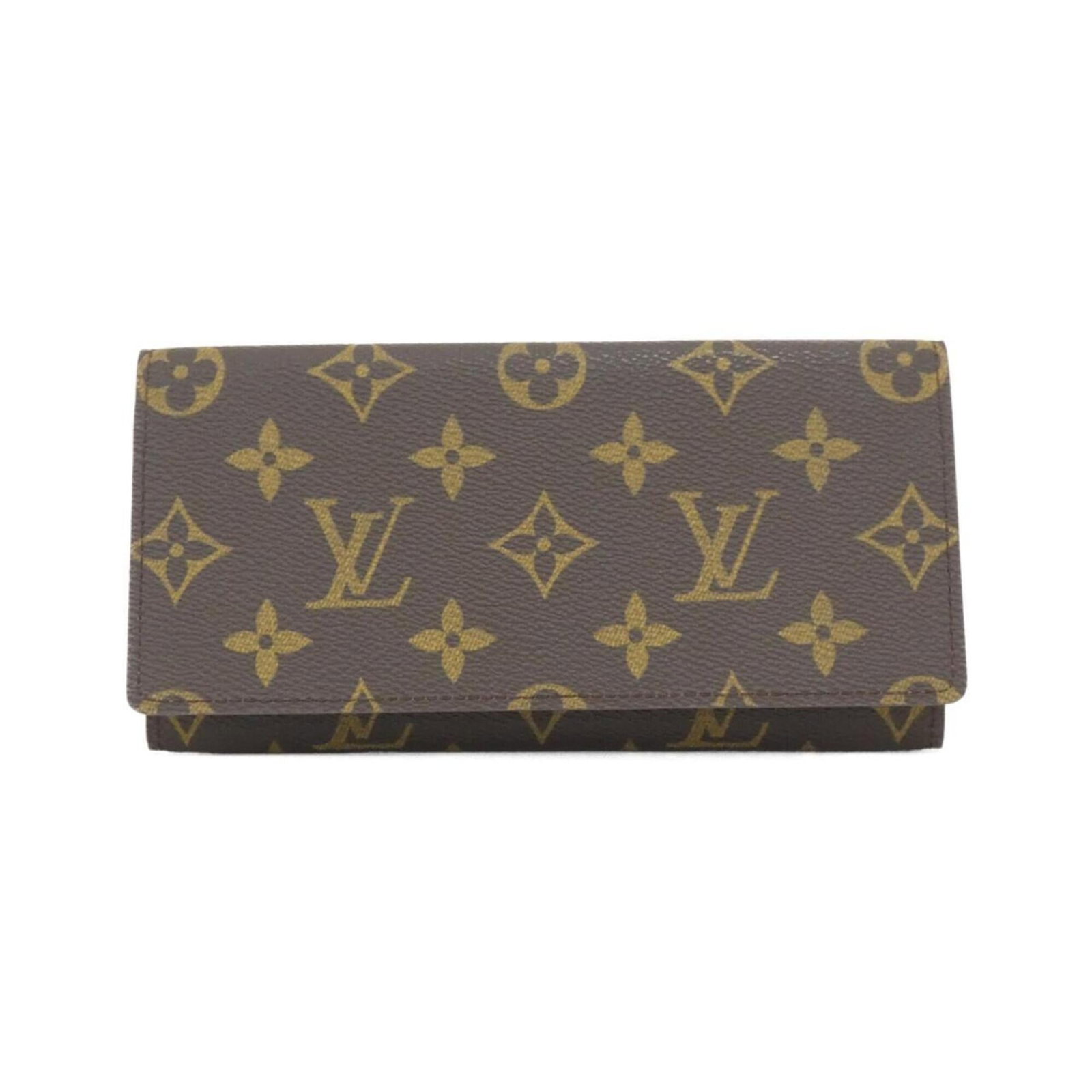 Louis Vuitton Long Bill Wallet (Bi-Fold) Coated Canvas: Louis Vuitton Long Bill Wallet (Bi-Fold) Coated Canvas Coated canvas construction provides a durable and stylish finish for this bi-fold long bill wallet from Louis Vuitton. Measuring 9cm x 18cm x