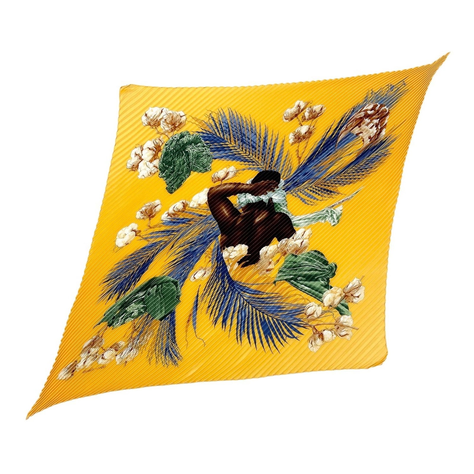 Silk Hermes Scarf: Silk Hermes Scarf Silk from the renowned French fashion house, this vibrant orange silk scarf boasts a striking presence. Measuring 17.5cm x 1.27m, its compact size belies its elegant design. Crafted 