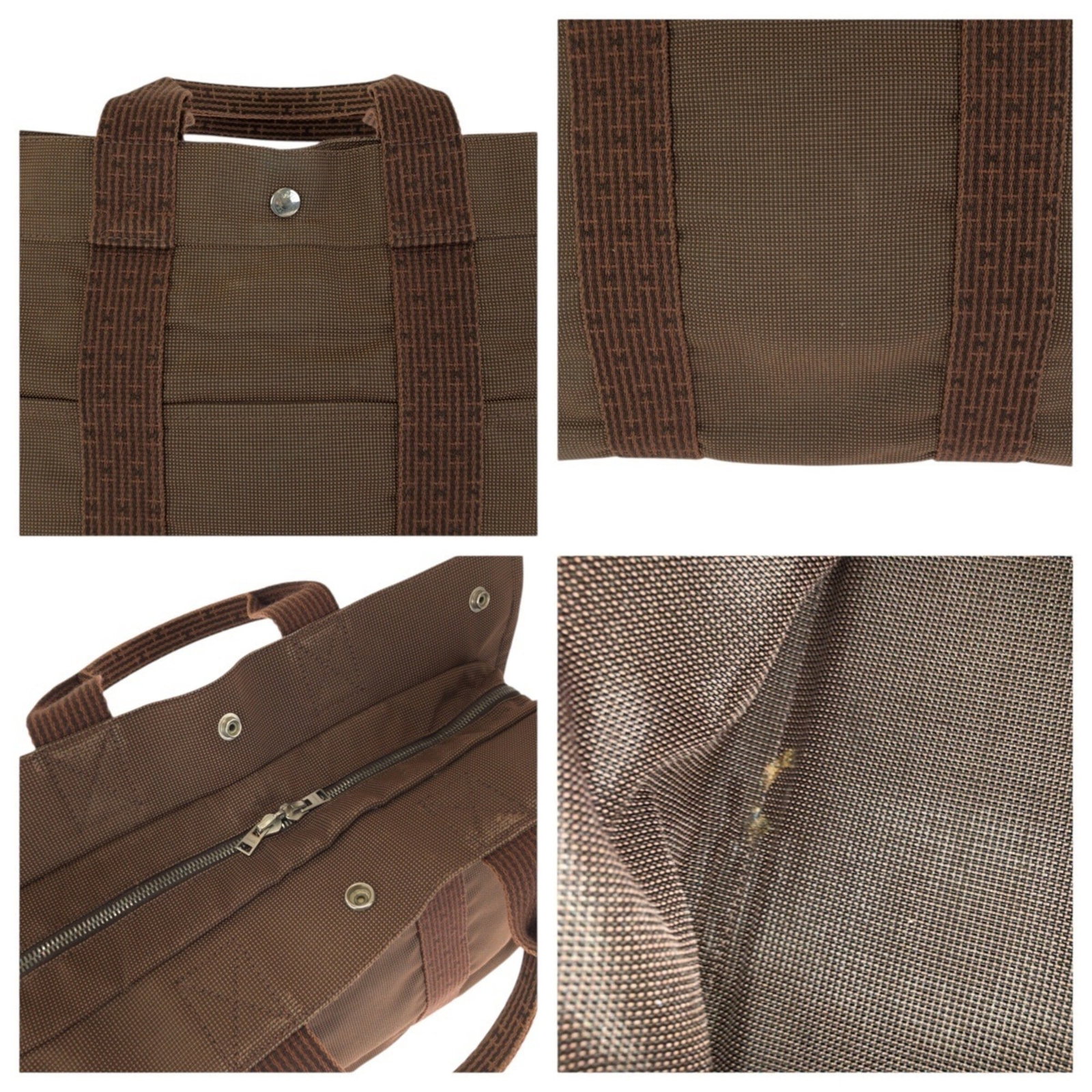 Polyamide Polyester Bag Tote Handbag Hermes - 6