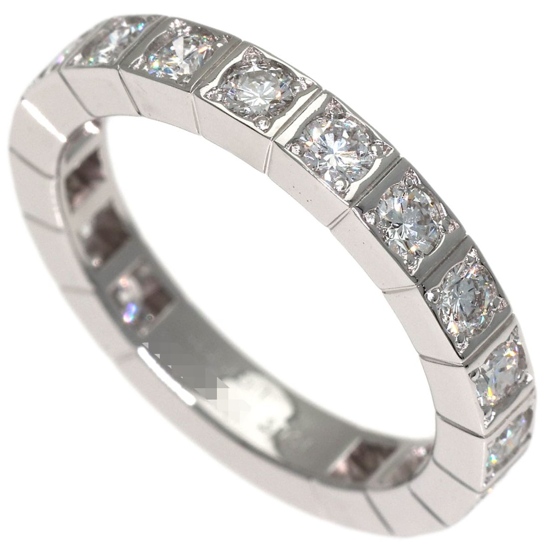 Full Diamond Ring K18 White Gold Cartier: Full Diamond Ring K18 White Gold Cartier Item Specifics: Brand: CARTIER Style: Ring Material: K18 White Gold Color: Silver Metal: Gold Ring Size: 4.5(US) Main Stone: Diamond Type: Ring Closure: open