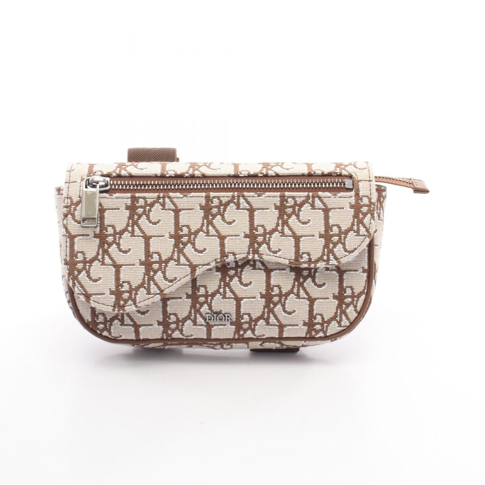 Saddle Bag Dior Canvas Handbag Christian: Saddle Bag Dior Canvas Handbag Christian Saddle bag in beige and brown canvas, a classic design from Christian Dior. This iconic handbag features a timeless saddle shape and a compact size, making it 