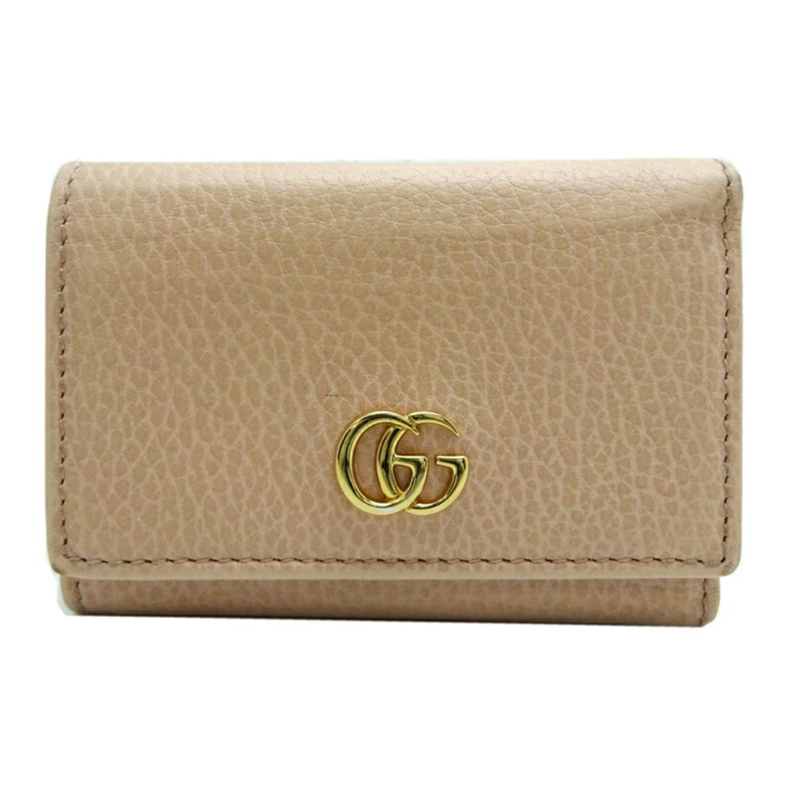 Gucci Wallet (Tri-Fold) Leather: Gucci Wallet (Tri-Fold) Leather Gucci Wallet (Tri-Fold) Leather is a stylish tri-fold wallet made from high-quality leather, available in a beautiful pink color. Measuring 8cm x 10cm x 3cm, it