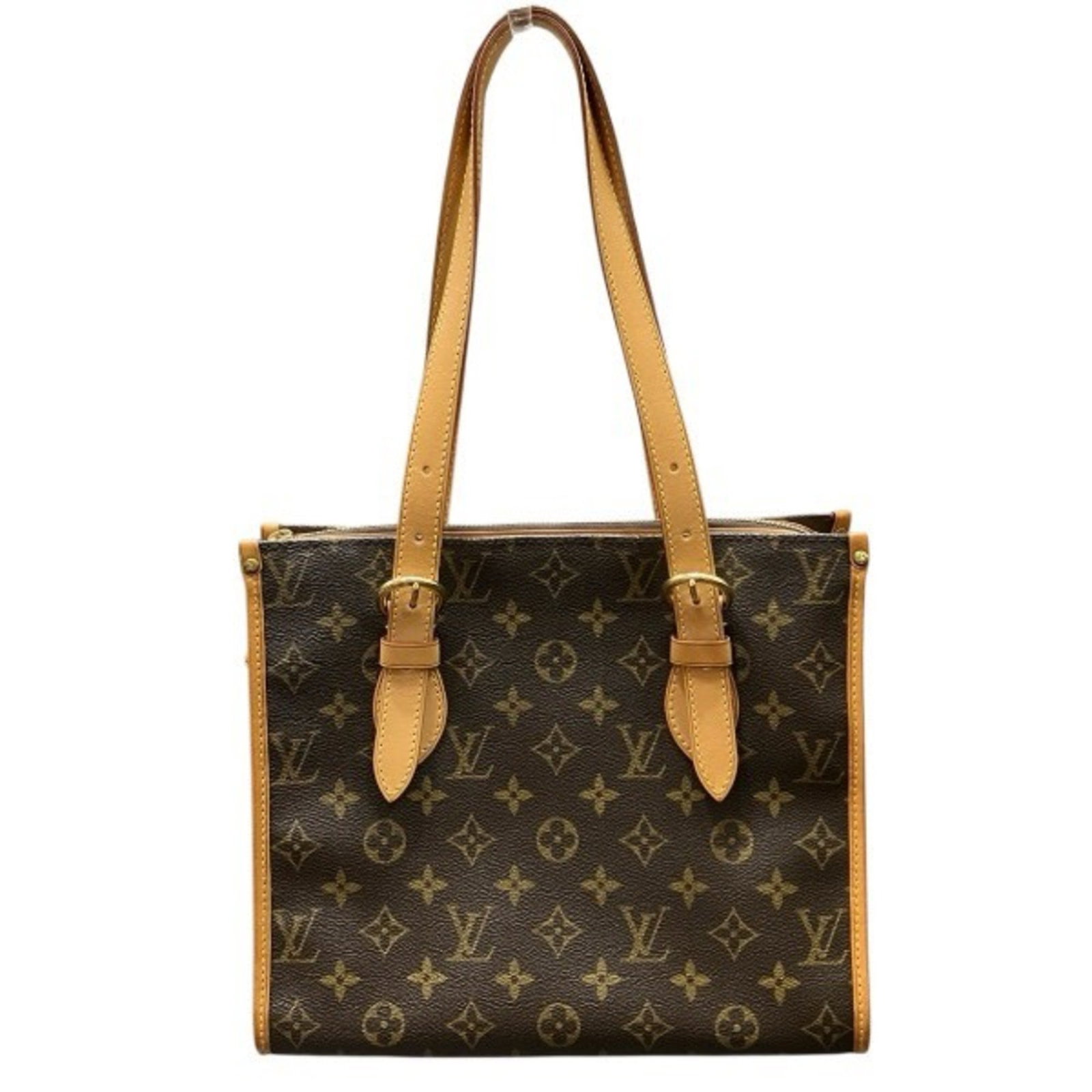 Shoulder Bag Tote Monogram Louis Vuitton: Shoulder Bag Tote Monogram Louis Vuitton Monogrammed with distinctive brown leather, this Louis Vuitton shoulder bag tote boasts a classic design. With its spacious interior and adjustable strap, it