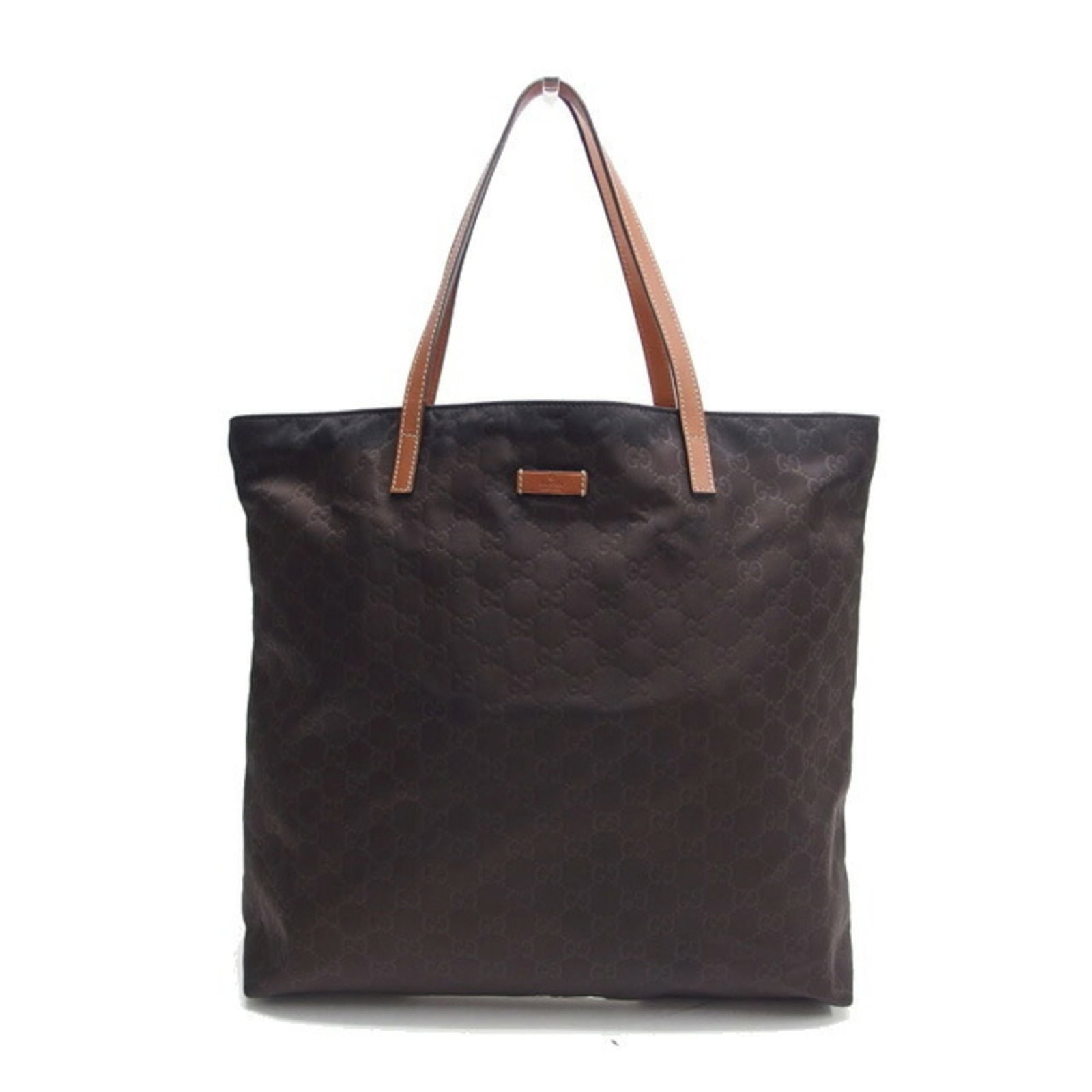 Gucci Handbag Shoulder Bag Nylon Leather: Gucci Handbag Shoulder Bag Nylon Leather Nylon and leather combine in this Gucci shoulder bag, offering a unique blend of materials and style. With a brown and dark brown color scheme, this bag is a