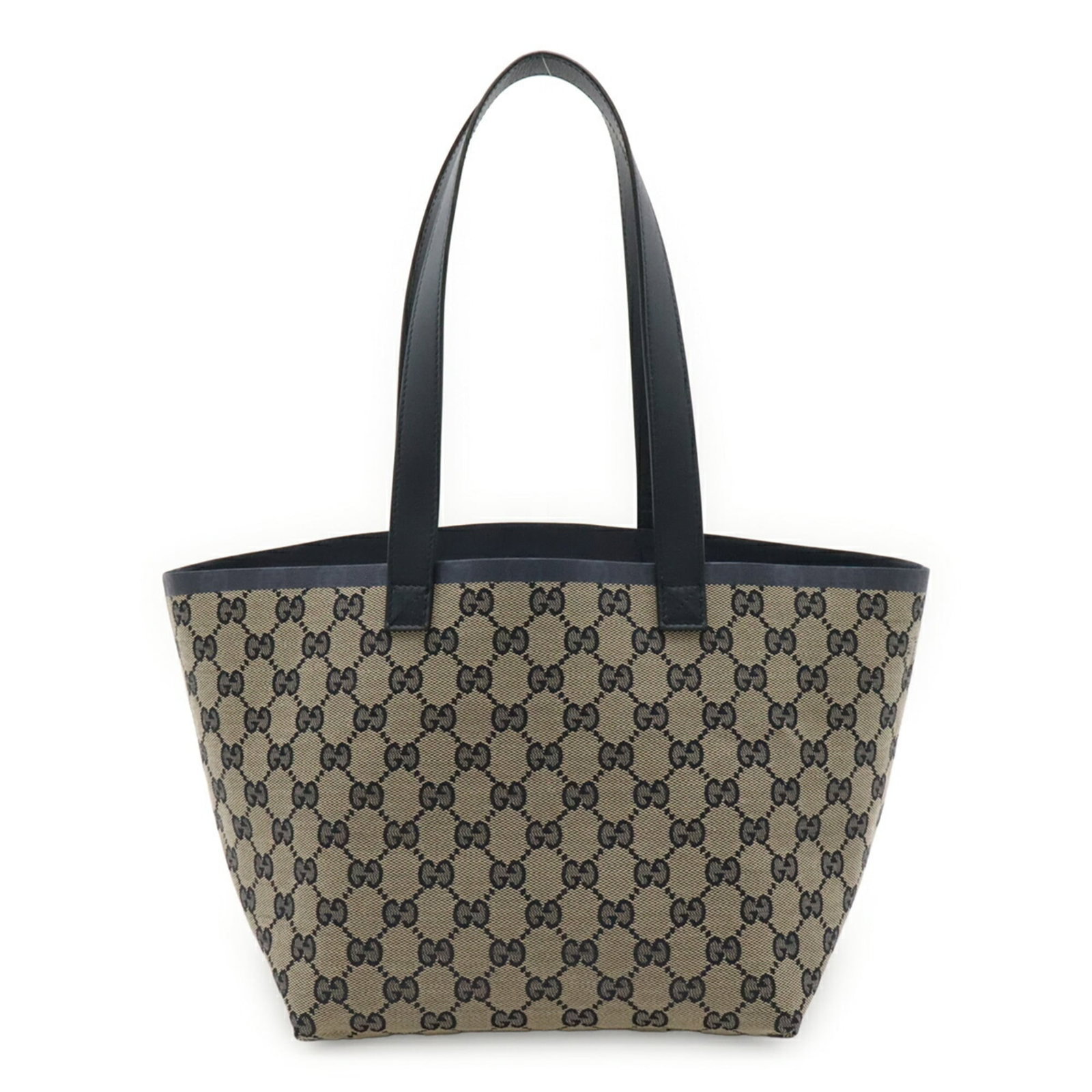 Handbag Pouch Shoulder Bag Canvas Leather Tote Gucci: Handbag Pouch Shoulder Bag Canvas Leather Tote Gucci Canvas and leather combine in this classic Gucci shoulder bag, featuring a timeless beige and navy color scheme. The 20cm x 37cm x 17.5cm