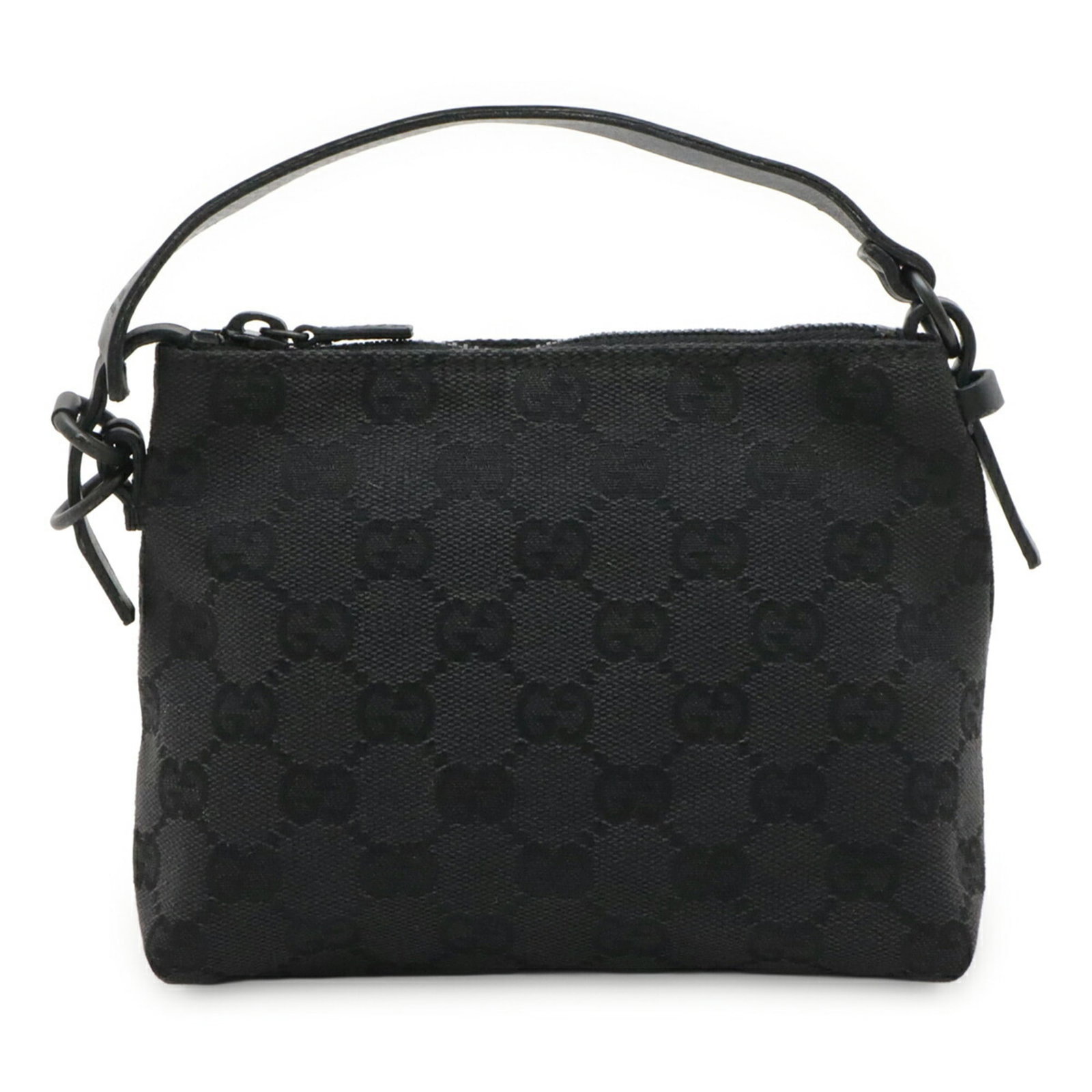 Canvas Leather Handbag Gucci: Canvas Leather Handbag Gucci Canvas Leather Handbag Gucci - A stylish and compact black handbag made from high-quality GG canvas and leather, with a signature design that showcases its Gucci