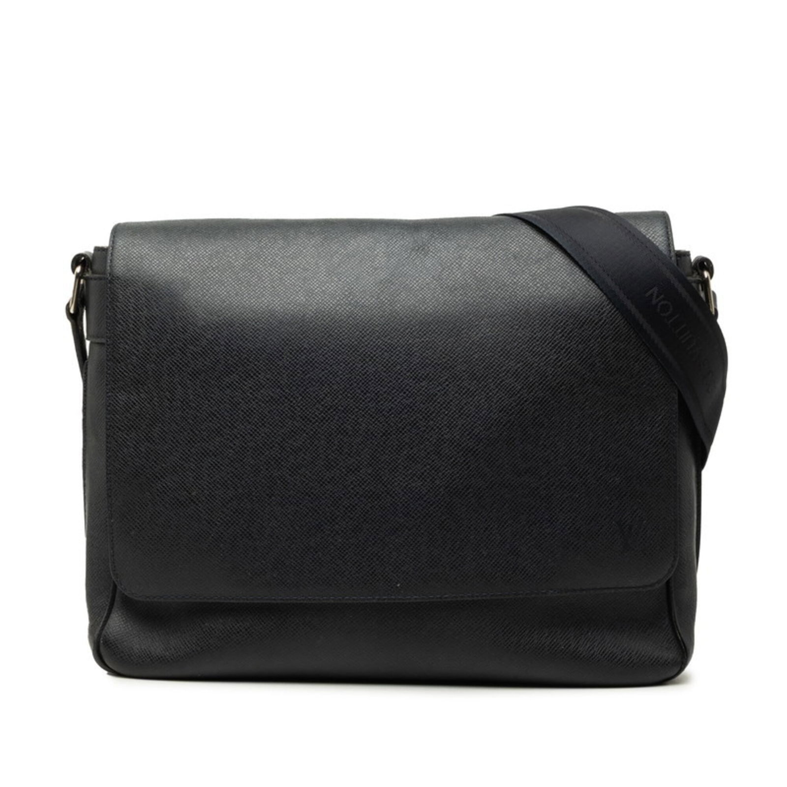 Shoulder Bag Leather Louis Vuitton: Shoulder Bag Leather Louis Vuitton Boreal, Dark navy Leather Louis Vuitton Shoulder Bag, 25cm x 32.5cm x 9cm, featuring high-quality leather construction and classic design. This stylish shoulder bag