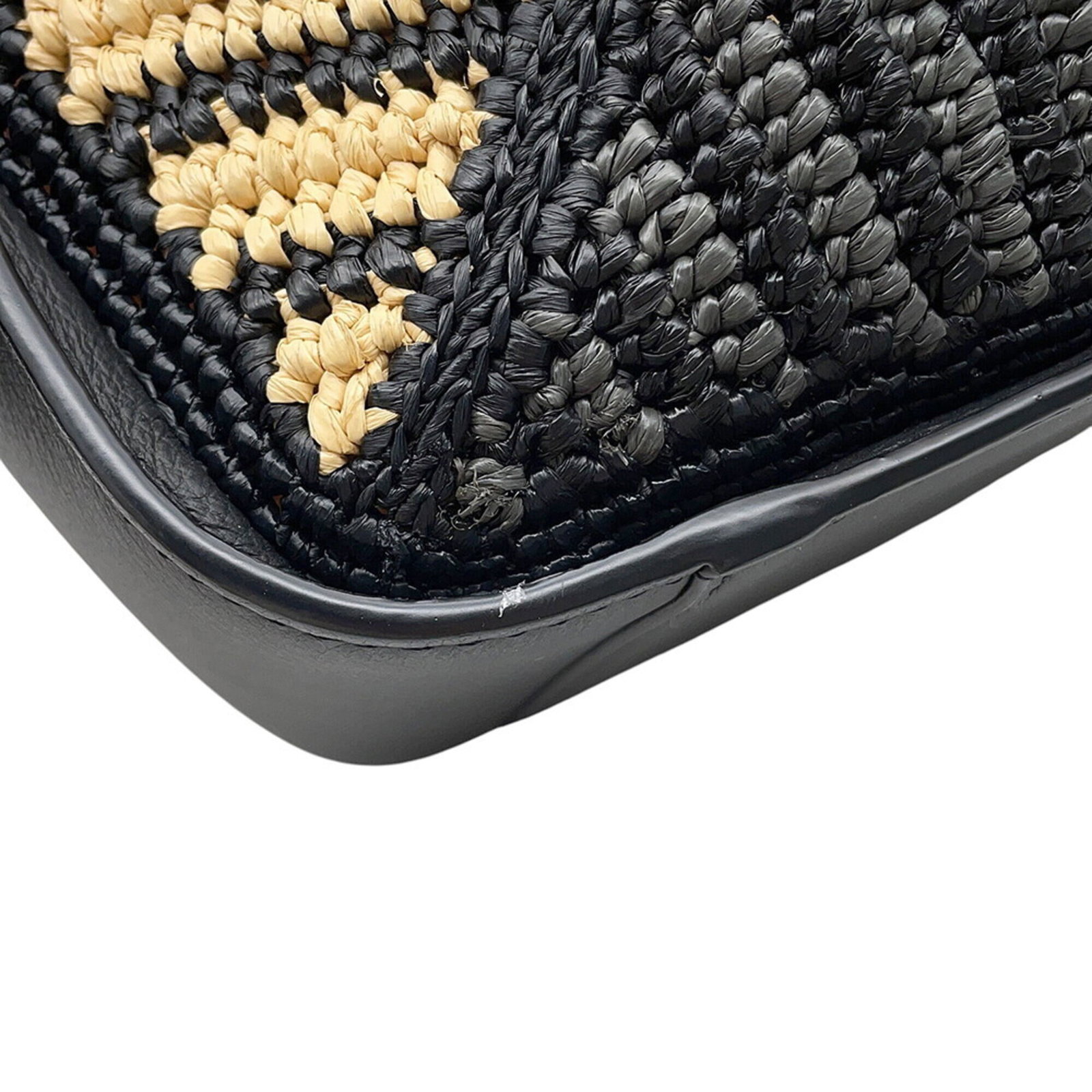 Raffia Leather Shoulder Bag Loewe - 13