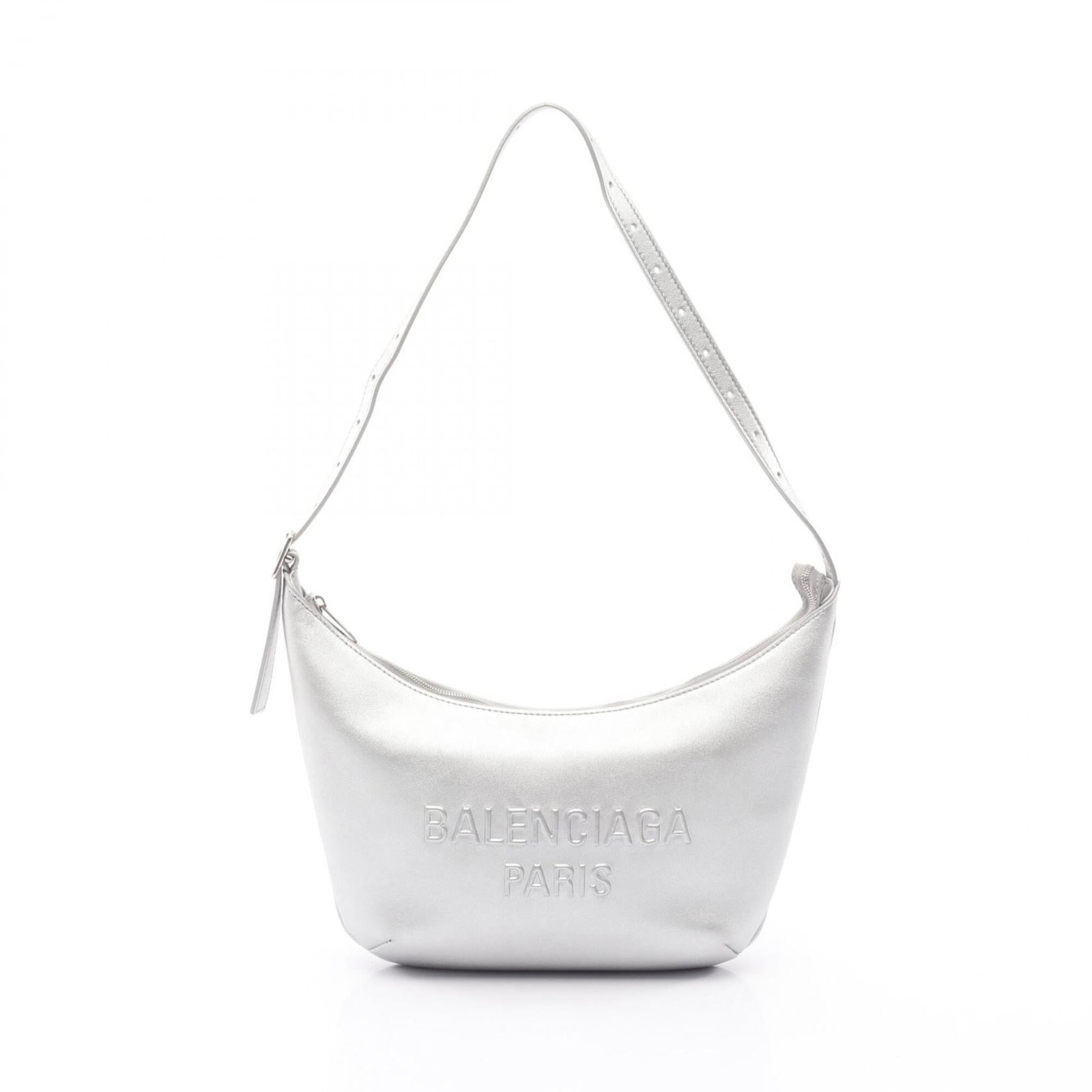 Balenciaga Handbag Shoulder Bag Leather: Balenciaga Handbag Shoulder Bag Leather Silver Balenciaga leather shoulder bag with dimensions 14.5cm x 20.5cm x 5cm. This handbag features a sleek design and is made from high-quality leather. The