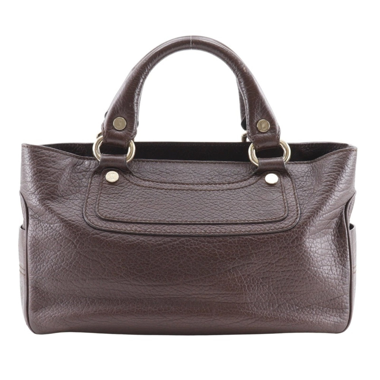 Celine Handbag Leather: Celine Handbag Leather Brown Celine Handbag Made from High-Quality Leather, Measuring 19cm x 13cm, Includes Dust Bag and Guarantee Card. This Brown Leather Handbag from Celine Features a Classic Desig