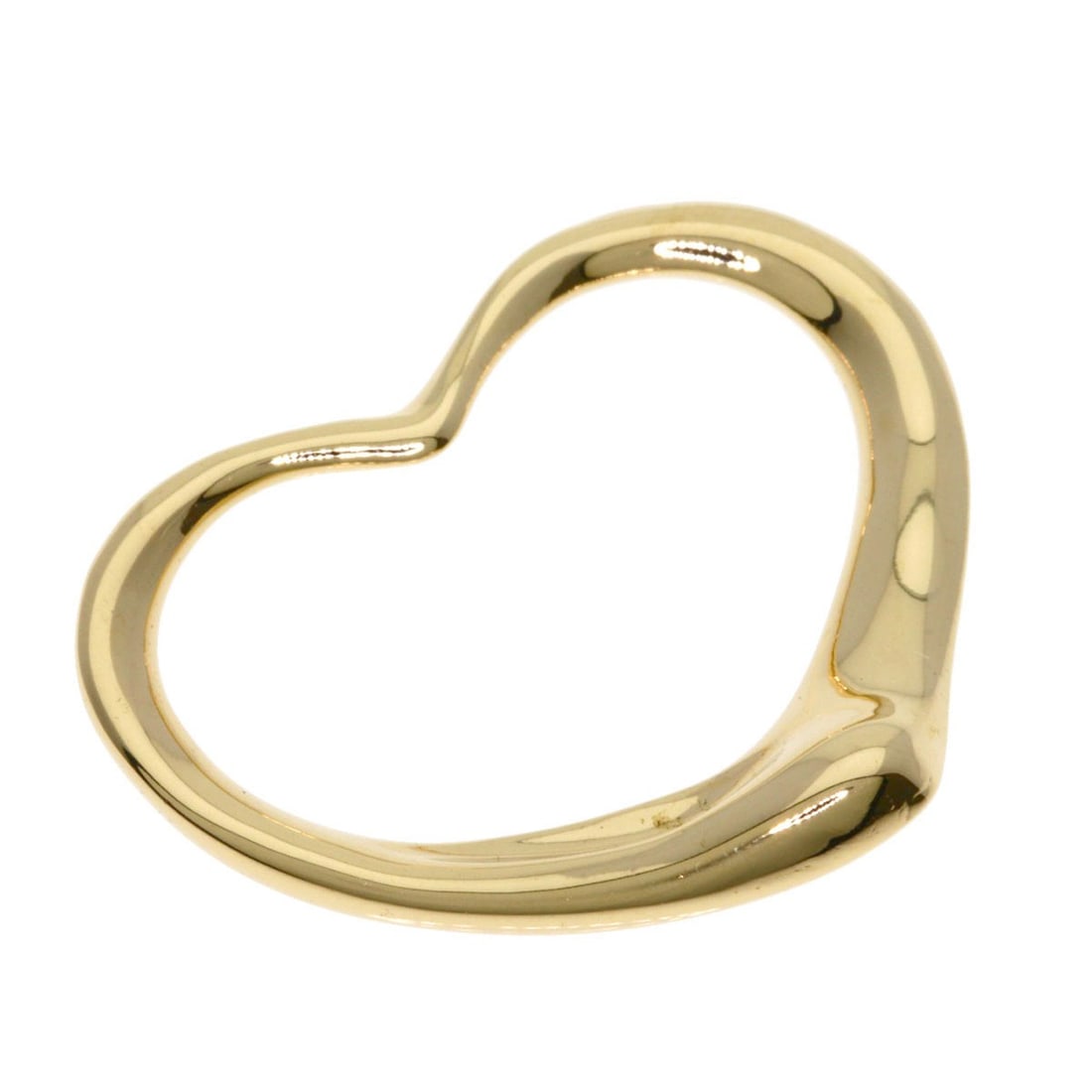 Yellow Gold Pendant K18 Open Heart Tiffany&Co: Yellow Gold Pendant K18 Open Heart Tiffany&Co K18 Yellow Gold Pendant with Open Heart Design, a stunning piece from Tiffany&Co. This pendant showcases a bold open heart design crafted from 18k K18 yel