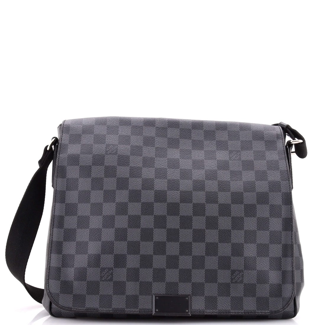 Louis Vuitton District Messenger Bag Damier Graphite PM: Louis Vuitton District Messenger Bag Damier Graphite PM The Louis Vuitton District Messenger Bag Damier Graphite PM is a stylish and functional bag with a classic Damier Graphite pattern. Measuring 9"