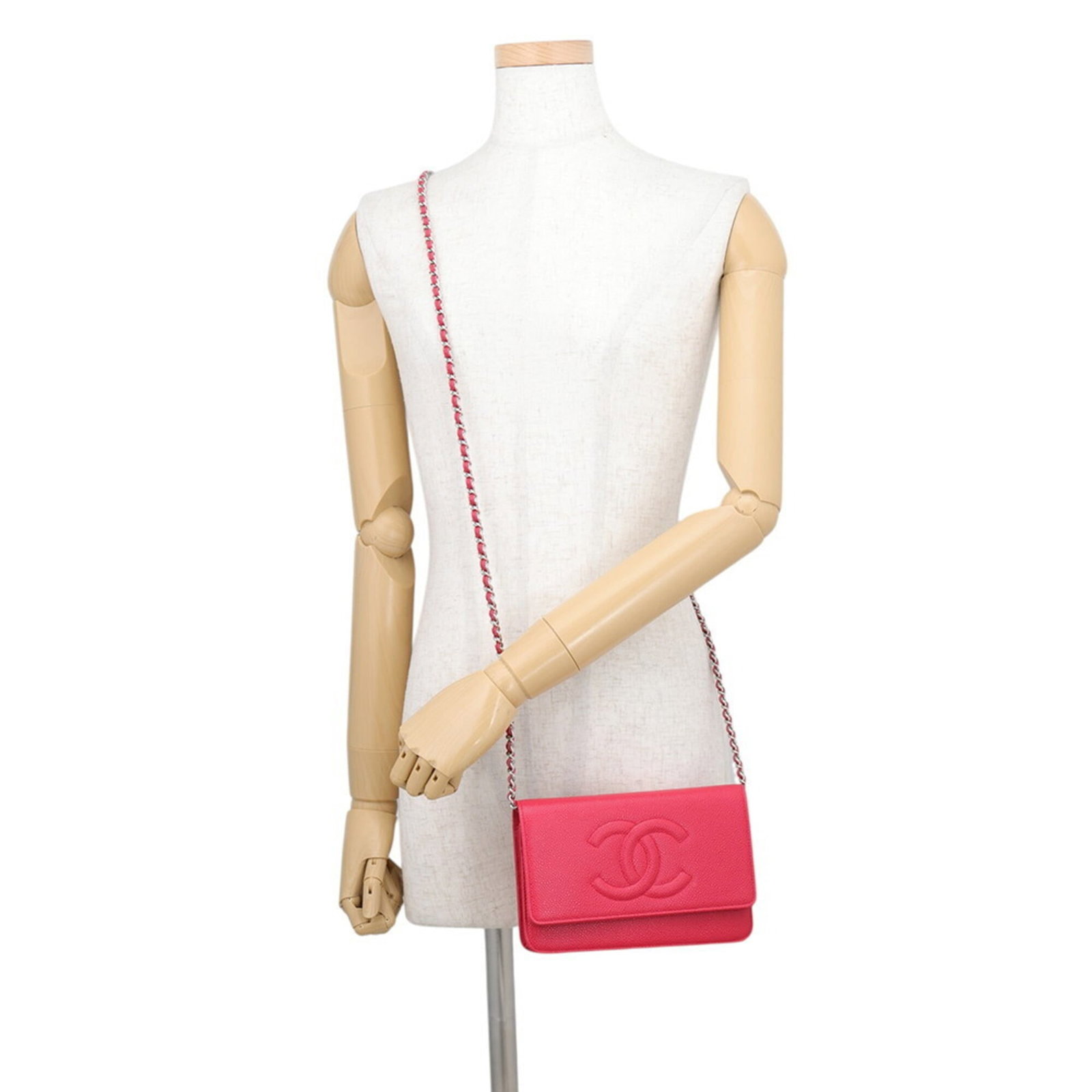 Chanel Chain/ Shoulder Wallet Grained Calfskin - 4