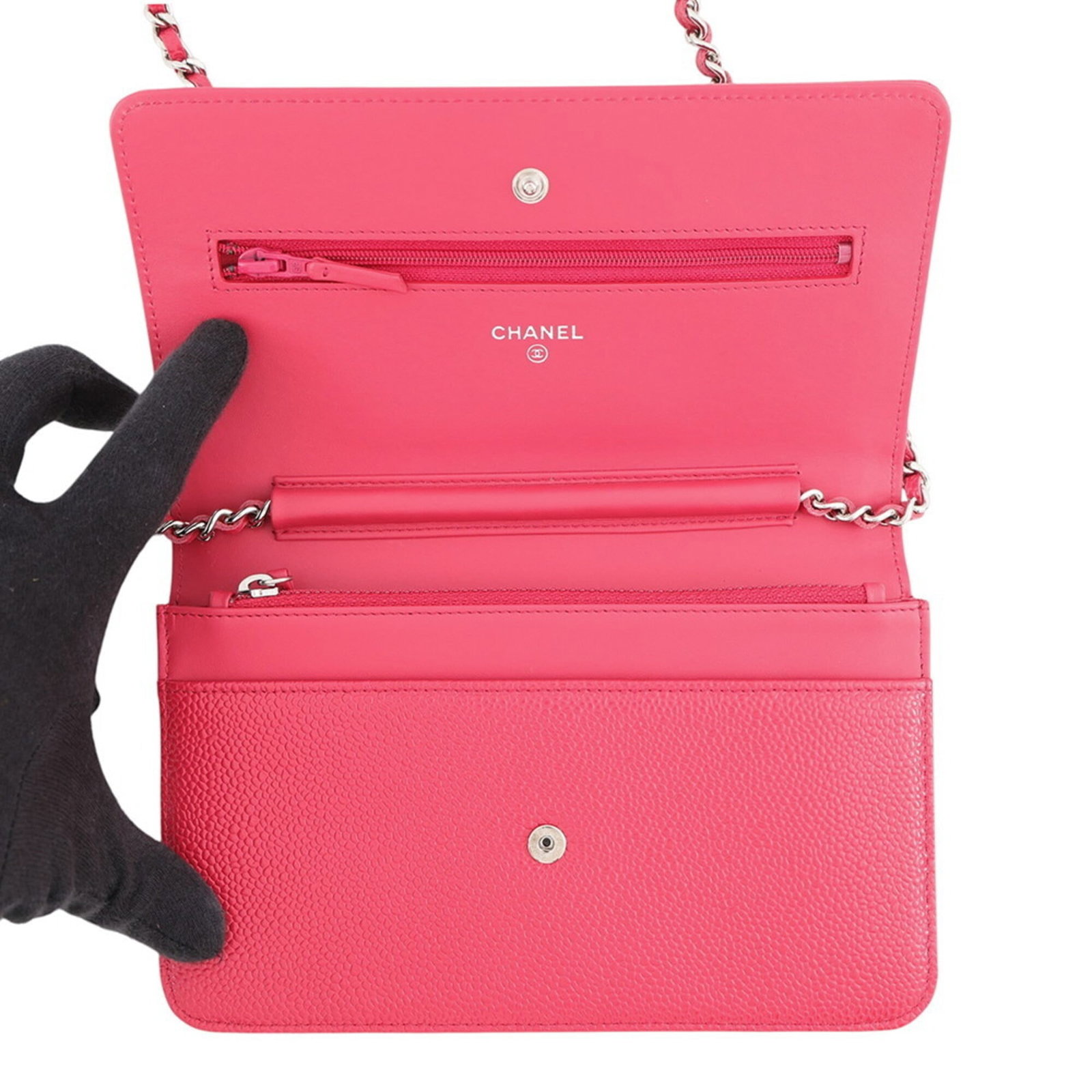 Chanel Chain/ Shoulder Wallet Grained Calfskin - 5