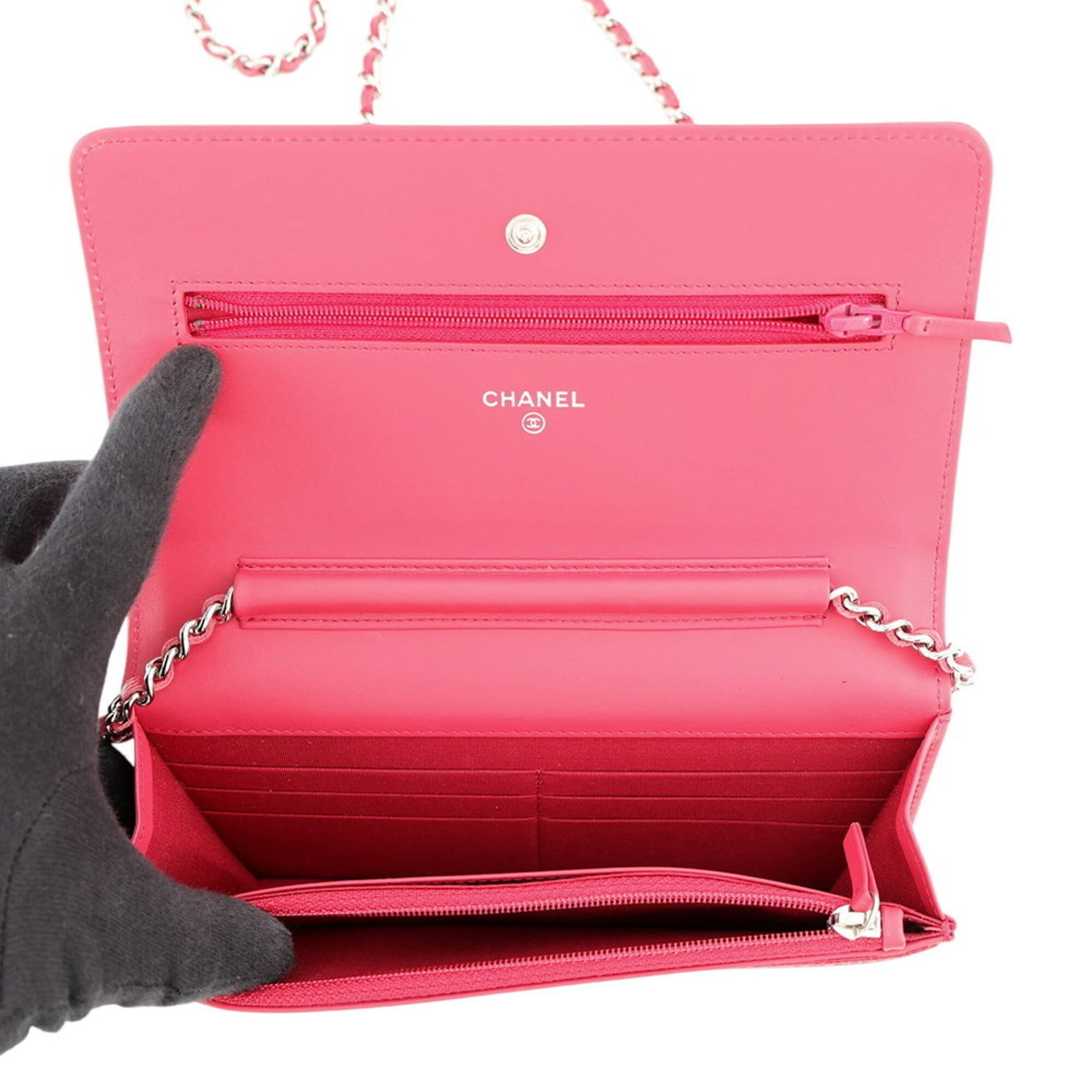 Chanel Chain/ Shoulder Wallet Grained Calfskin - 6