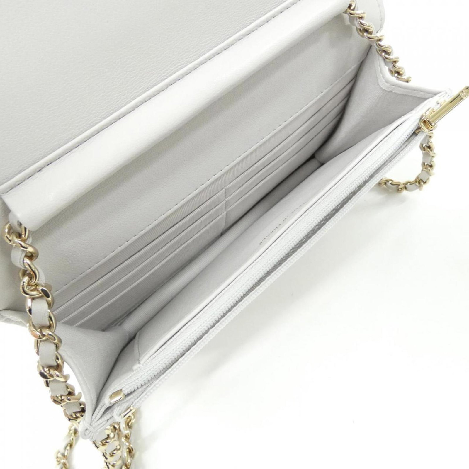 Chain shoulder leather wallet - 8