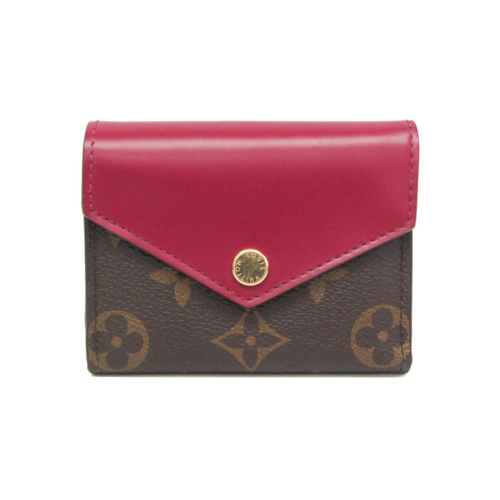 Louis Vuitton Wallet (Tri-Fold) Monogram Leather: Louis Vuitton Wallet (Tri-Fold) Monogram Leather Monogram Leather Louis Vuitton Zoe Wallet. Made from high-quality Monogram leather, this tri-fold wallet features a classic design with a snap fastener