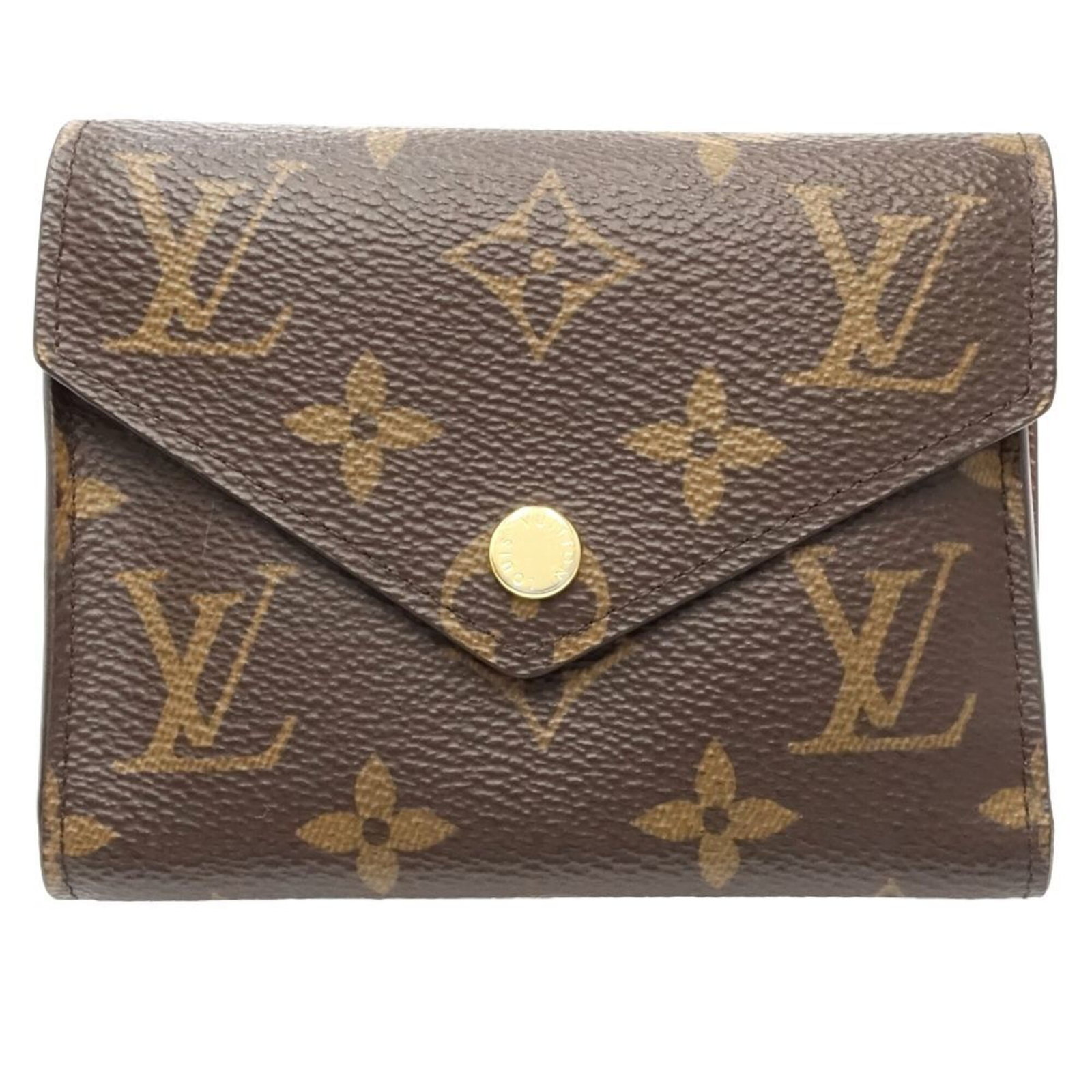 Louis Vuitton Wallet (Tri-Fold) Monogram: Louis Vuitton Wallet (Tri-Fold) Monogram The Louis Vuitton Wallet (Tri-Fold) Monogram is a classic design featuring the iconic monogram pattern, crafted from high-quality materials. Measuring 9.5cm x