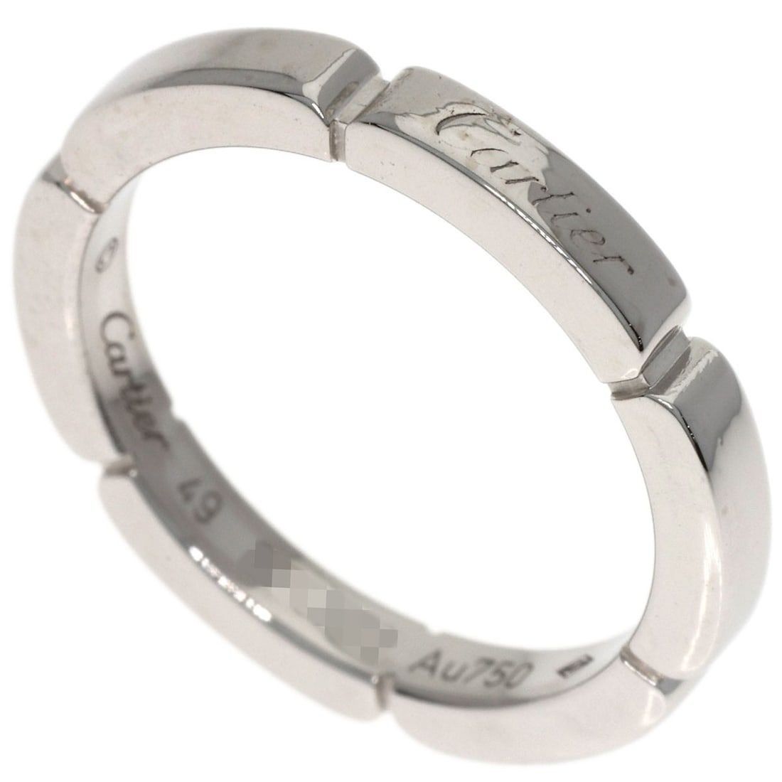 Panthere Mayon Cartier K18 White Gold Ring: Panthere Mayon Cartier K18 White Gold Ring K18 White Gold Cartier Ring Features a Sleek Design with Open Closure, Available in Size 5(US). This Cartier Ring is Made from High-Purity K18 Gold,