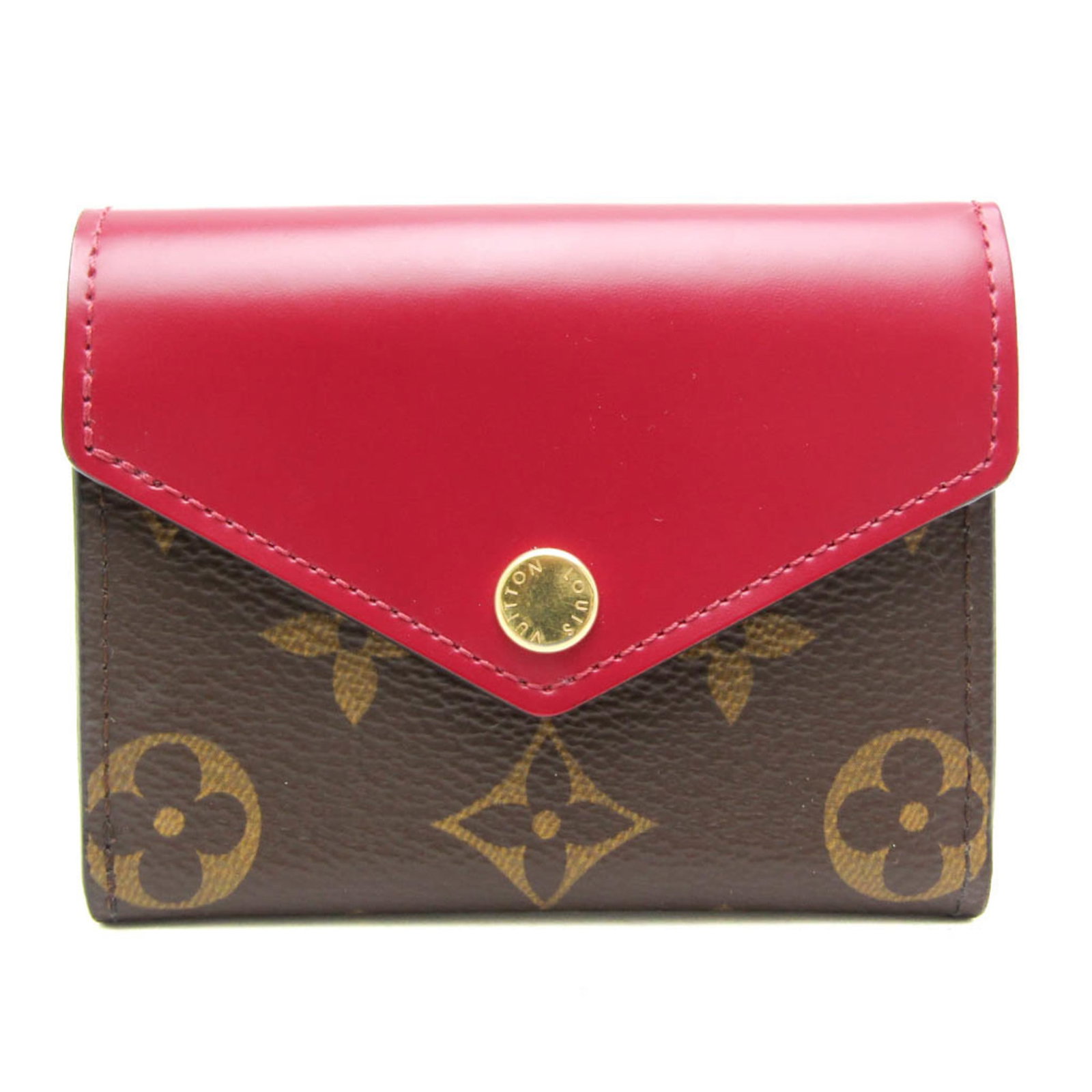 Monogram Leather Wallet (Tri-Fold) Louis Vuitton: Monogram Leather Wallet (Tri-Fold) Louis Vuitton Monogrammed leather wallet with tri-fold design, featuring a classic Louis Vuitton look. The wallet boasts a spacious interior with multiple pockets, i
