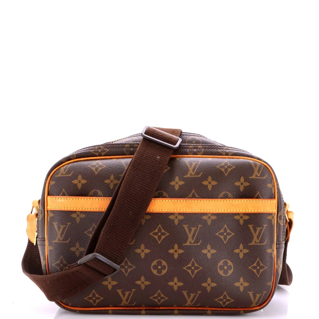 Canvas Monogram Bag Reporter Louis Vuitton PM: Canvas Monogram Bag Reporter Louis Vuitton PM Canvas Monogram Bag Reporter Louis Vuitton PM - A Timeless Brown Cross Body Bag. This Louis Vuitton PM Reporter bag features a classic brown canvas