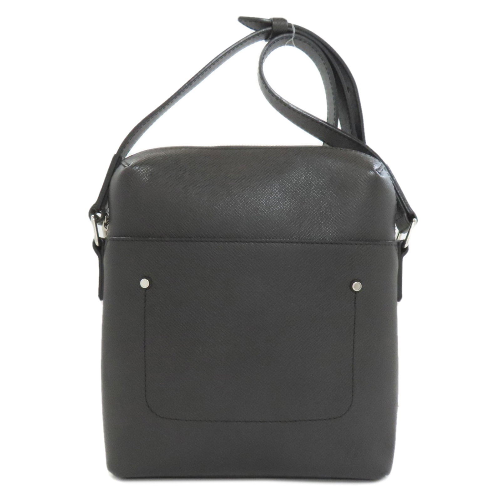 Shoulder Bag Taiga Leather Louis Vuitton: Shoulder Bag Taiga Leather Louis Vuitton Taiga leather shoulder bag from Louis Vuitton, featuring a sleek gray color and compact 24.5cm x 23cm x 5cm dimensions. This stylish bag is crafted from