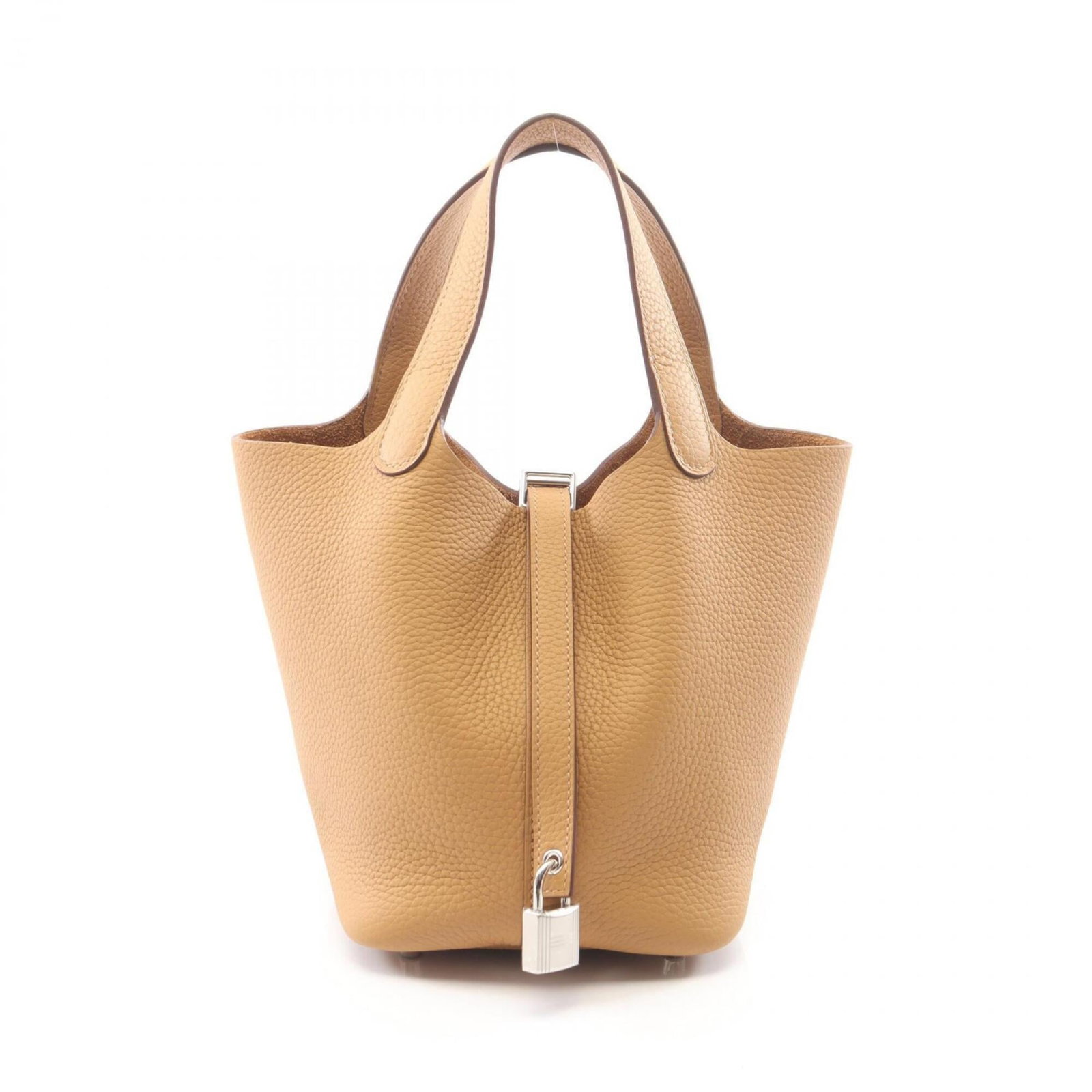 Clemence Leather Handbag Taurillon Hermes: Clemence Leather Handbag Taurillon Hermes Taurillon clemence leather handbags are highly prized for their unique texture and durability. This beige Clemence leather handbag features a classic design w