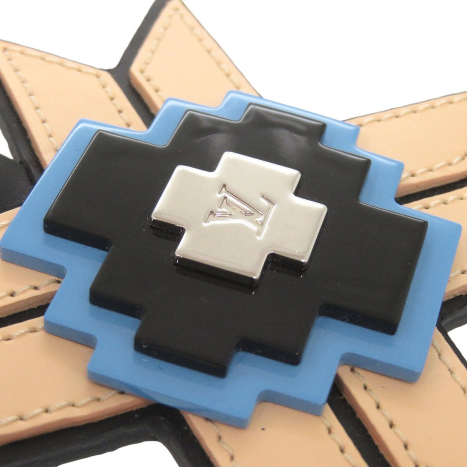 Plastic Leather Keyring Louis Vuitton - 5
