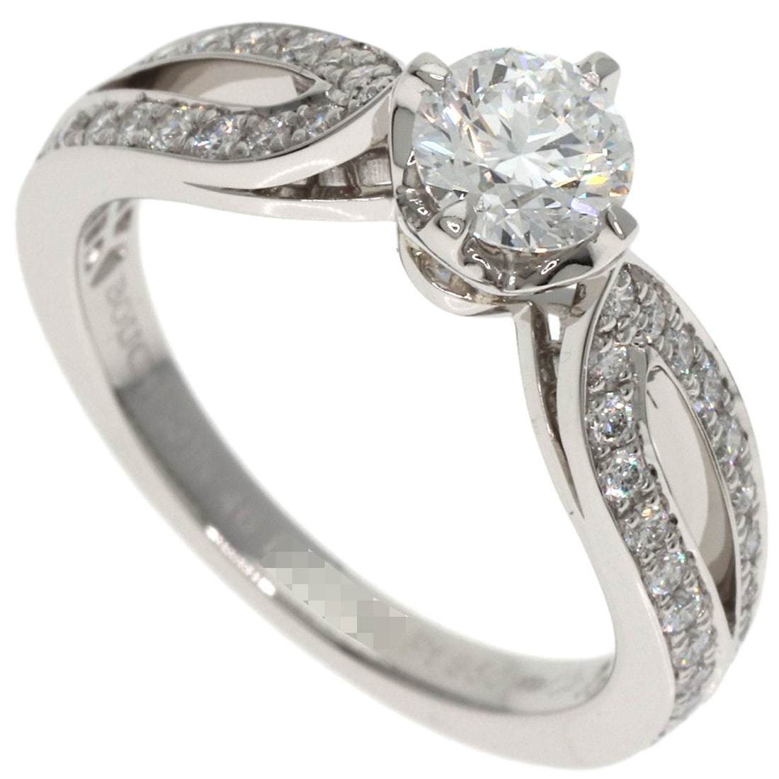 Solitaire Diamond #46 Ring Platinum Pt950: Solitaire Diamond #46 Ring Platinum Pt950 Solitaire Diamond #46 Ring Platinum Pt950 is a sleek and sophisticated platinum ring featuring a 0.4ct D color diamond. The platinum Pt950 metal provides a lu