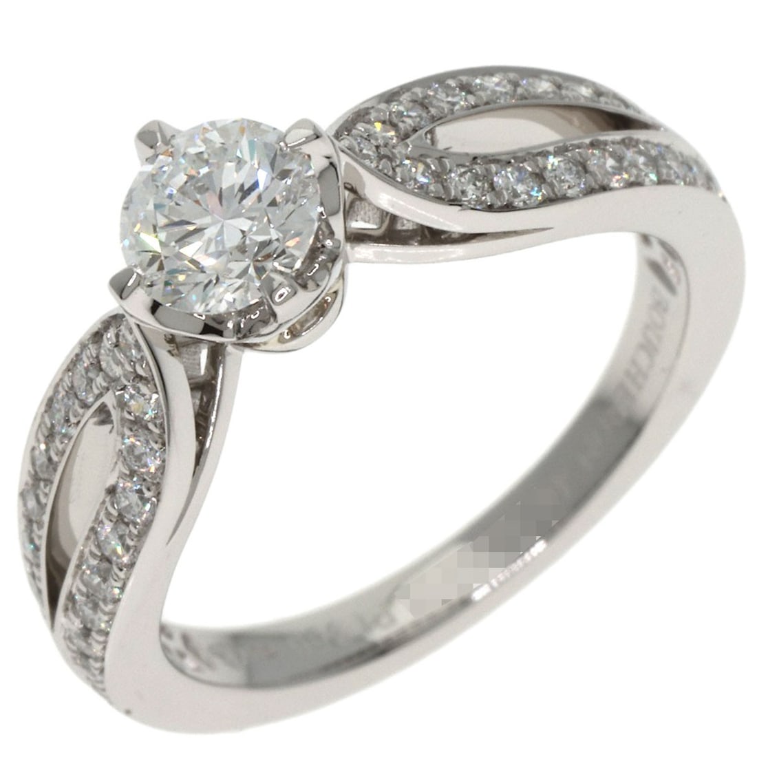 Solitaire Diamond #46 Ring Platinum Pt950 - 2
