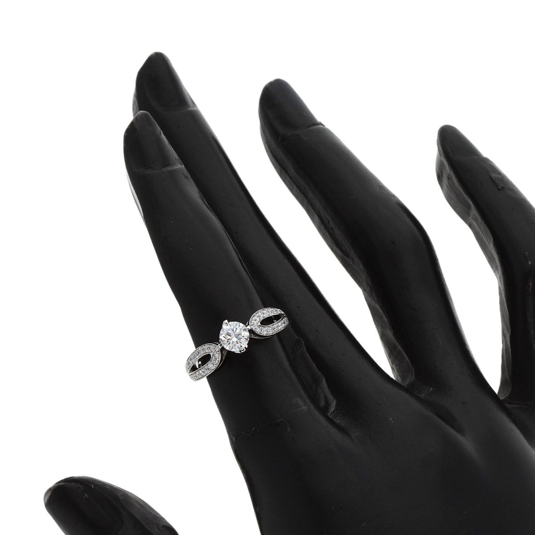 Solitaire Diamond #46 Ring Platinum Pt950 - 6