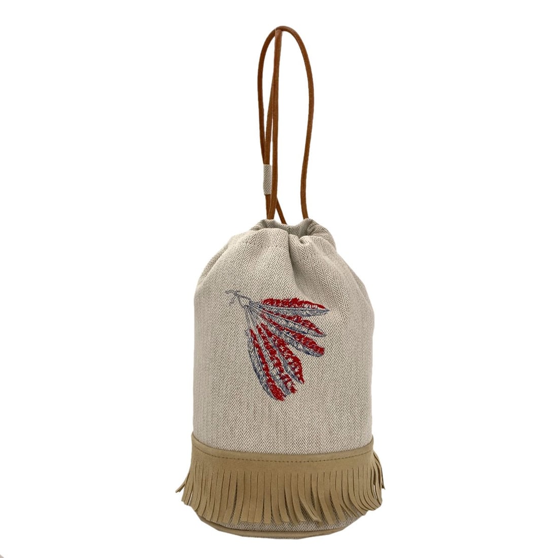 Hermes Shoulder Bag Tipi Canvas: Hermes Shoulder Bag Tipi Canvas Beige canvas shoulder bag with a classic Tipi design, a timeless style from HERMES. This canvas exterior bag features a simple, understated elegance, perfect for