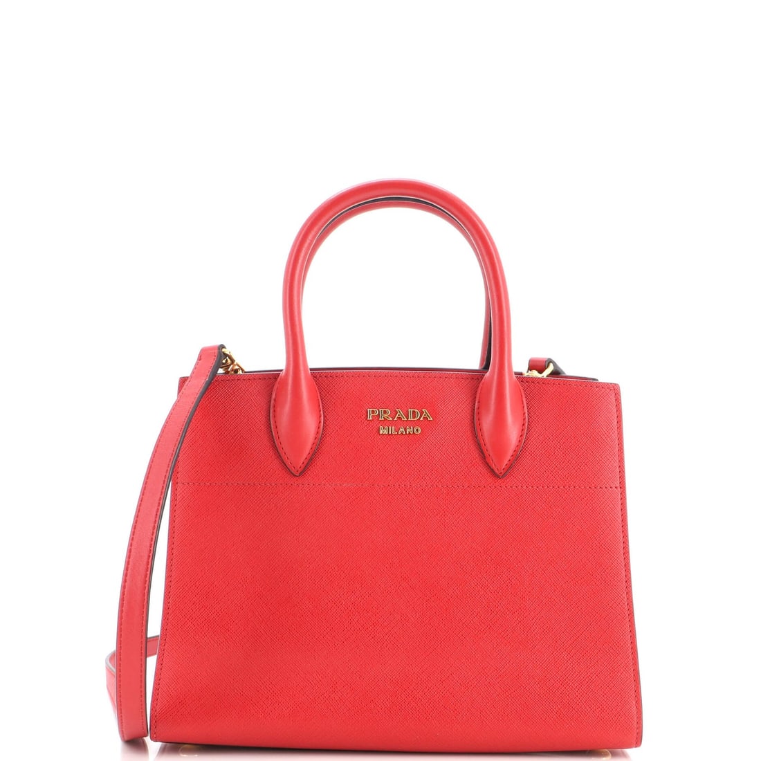 Calf City Saffiano Tote Bibliotheque Prada Small: Calf City Saffiano Tote Bibliotheque Prada Small Small Calf City Calf Saffiano Leather Prada Bibliotheque Tote in Excellent Condition. This Prada Bibliotheque Tote features Saffiano leather exterior