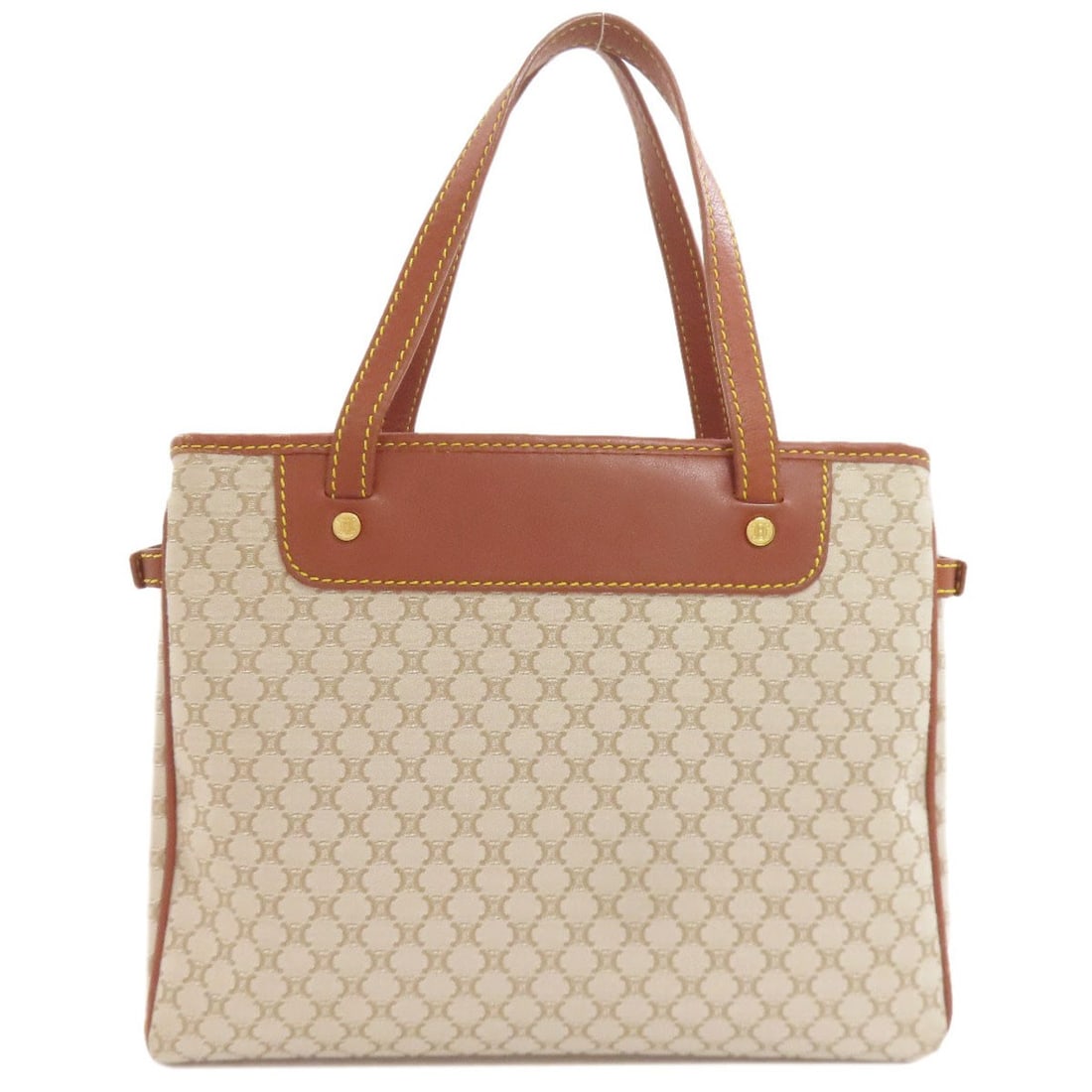 Celine Macadam Pattern Handbag Canvas - 2