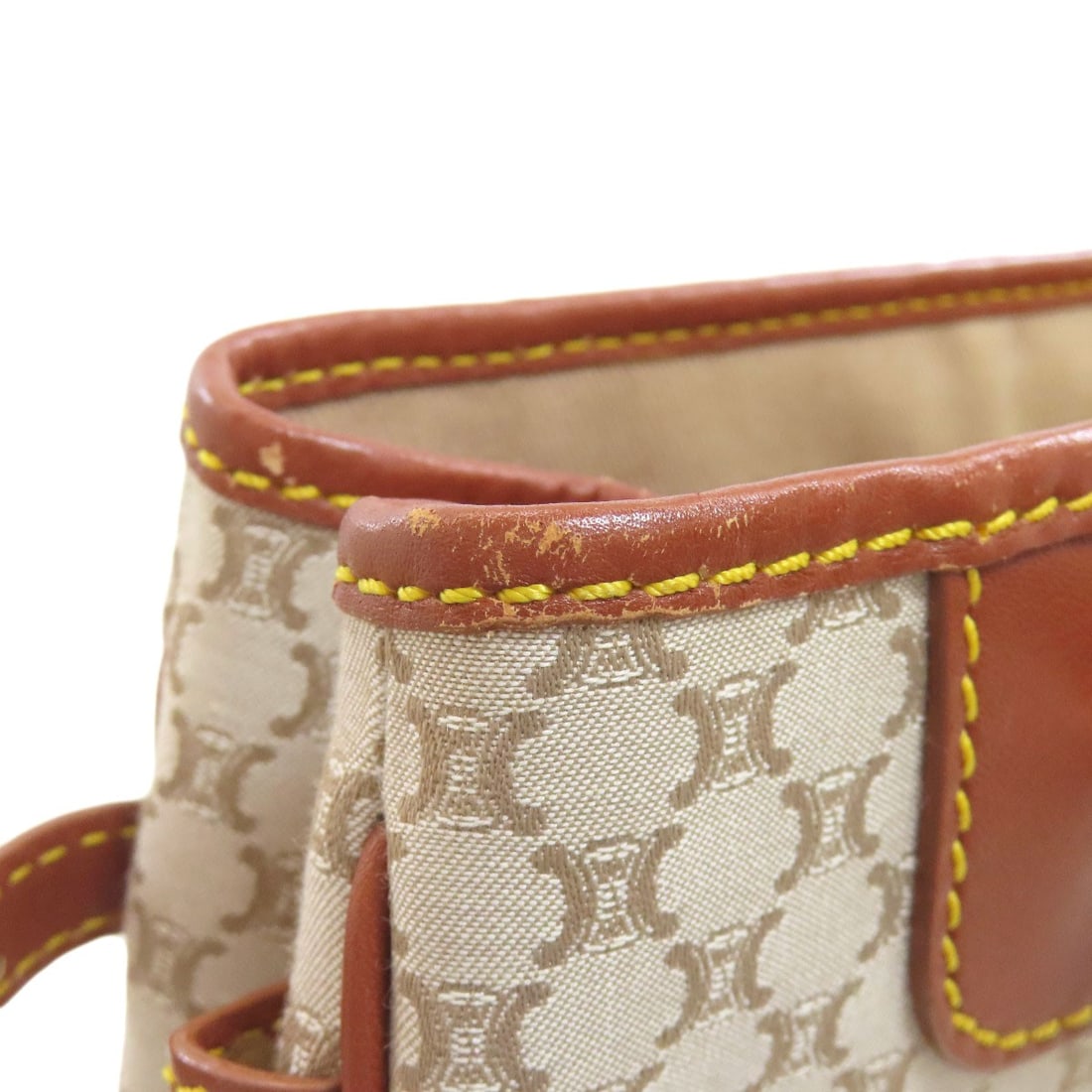Celine Macadam Pattern Handbag Canvas - 8