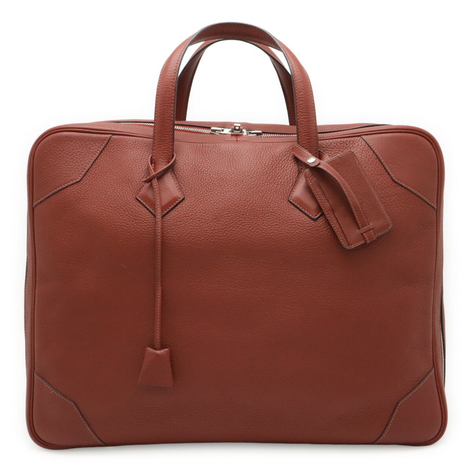 Boston Bag Taurillon Clemence Leather: Boston Bag Taurillon Clemence Leather Taurillon Clemence leather is renowned for its exceptional softness and supple texture, making this Boston bag a delight to carry. The classic design and