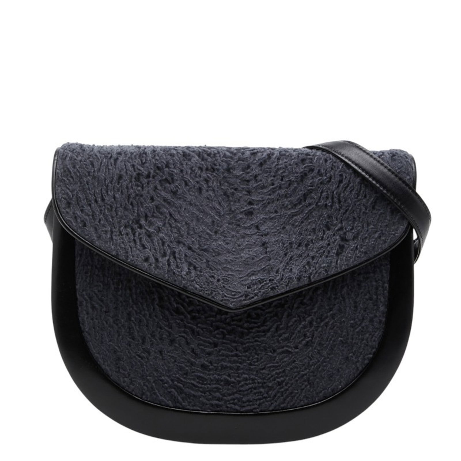 Laurent Saint Bag Leather Shoulder: Laurent Saint Bag Leather Shoulder Black or Navy leather shoulder bag from Saint Laurent, featuring a sleek 20cm x 25cm x 3cm design with a 34cm strap drop. The bag's classic style and high-quality