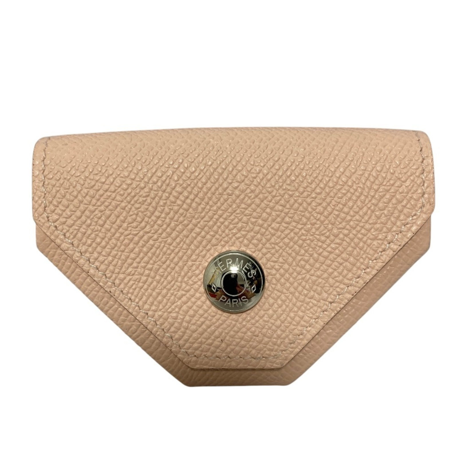 Hermes Coin Purse/ Coin Case Epsom Leather: Hermes Coin Purse/ Coin Case Epsom Leather Rose Eglantine Epsom Leather Coin PurseThis exquisite coin purse features a stunning Rose Eglantine color, expertly crafted from high-quality Epsom leather.