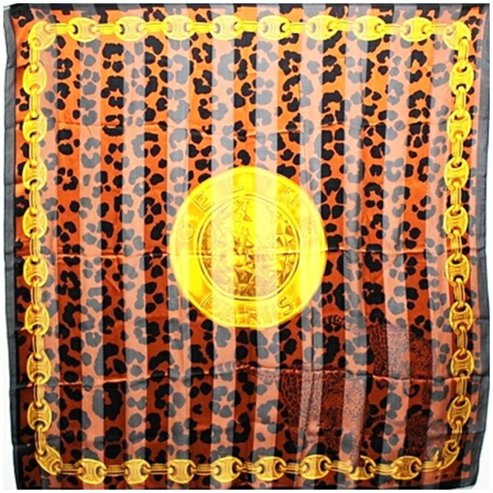 Celine Stole: Celine Stole Black Celine Stole measures 1.38m x 1.36m, featuring a sleek design with dimensions of 54.33'' x 53.54''. The stole is available in two colors: black and brown. Item Specifics: Brand: