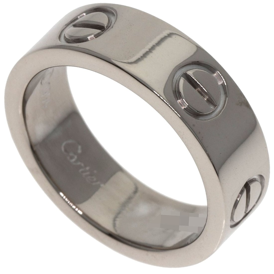 Cartier Love Ring #49 Ring K18 White Gold: Cartier Love Ring #49 Ring K18 White Gold Cartier Love Ring #49 is a striking K18 White Gold ring featuring a sleek silver metal design. This elegant piece boasts a 5(US) ring size and is made from