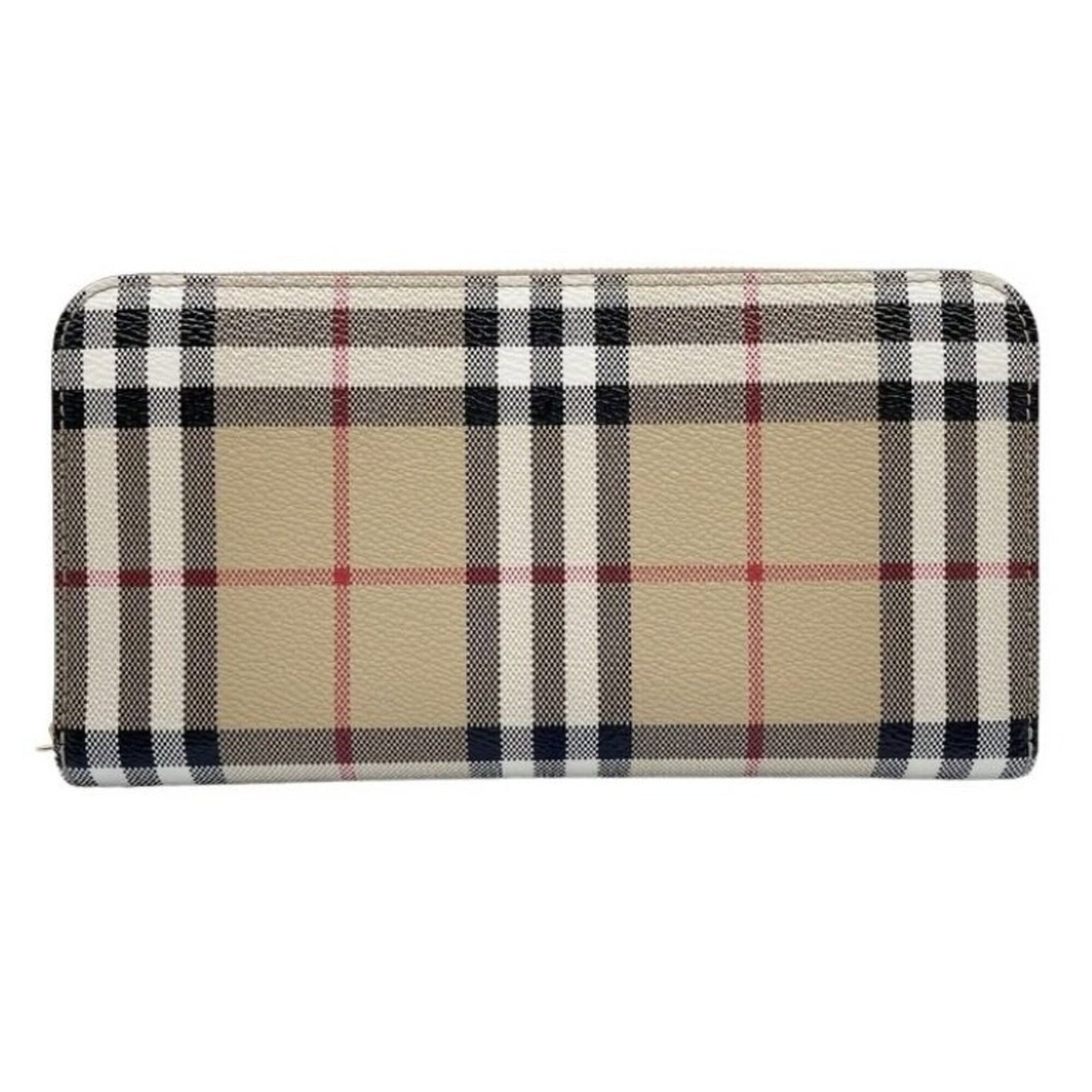 Pvc Leather Bi Fold Wallet Burberry: Pvc Leather Bi Fold Wallet Burberry PVC leather bi-fold wallet from Burberry, featuring a classic design with a beige and brown color combination. Made with a durable PVC and leather material, this