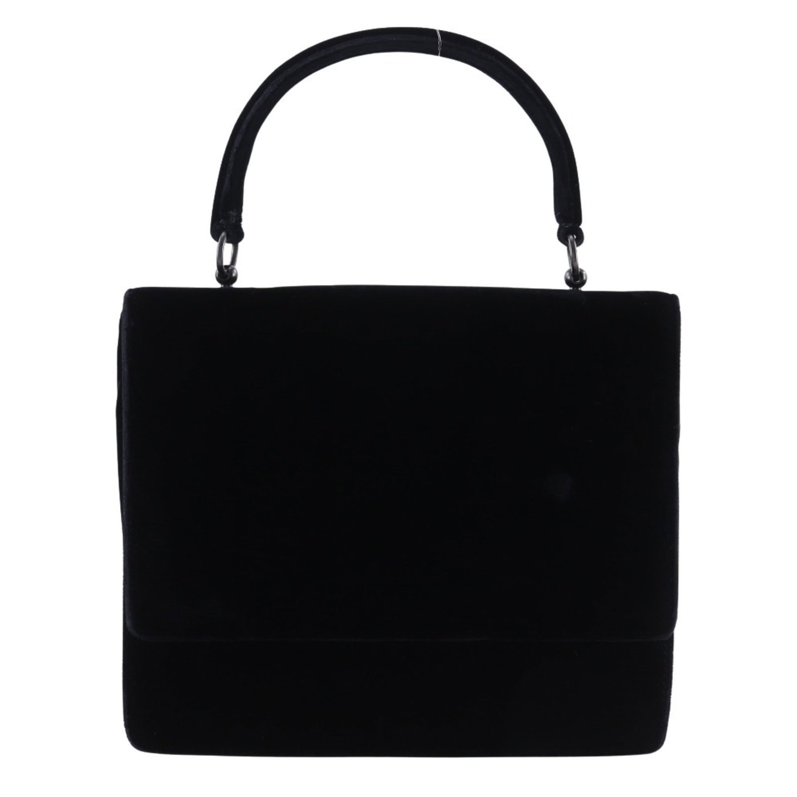 Handbag Leather Prada: Handbag Leather Prada Black Prada leather handbag with velour finish, measuring 19cm x 22.5cm x 4cm, comes with dust bag. This vintage Prada handbag is made from high-quality leather and features a