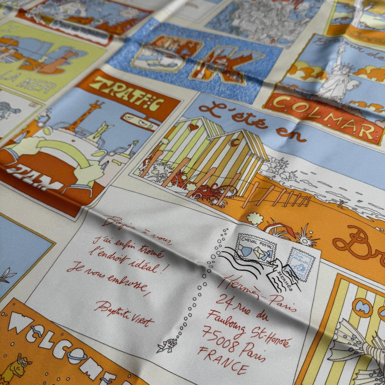 Silk Hermes Scarf - 3