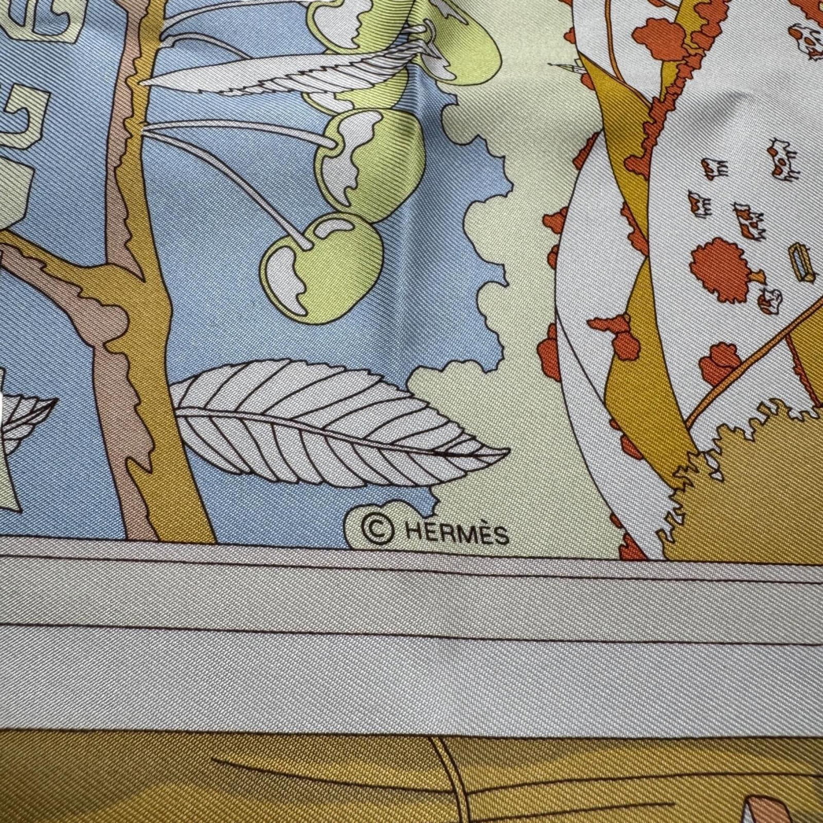 Silk Hermes Scarf - 4