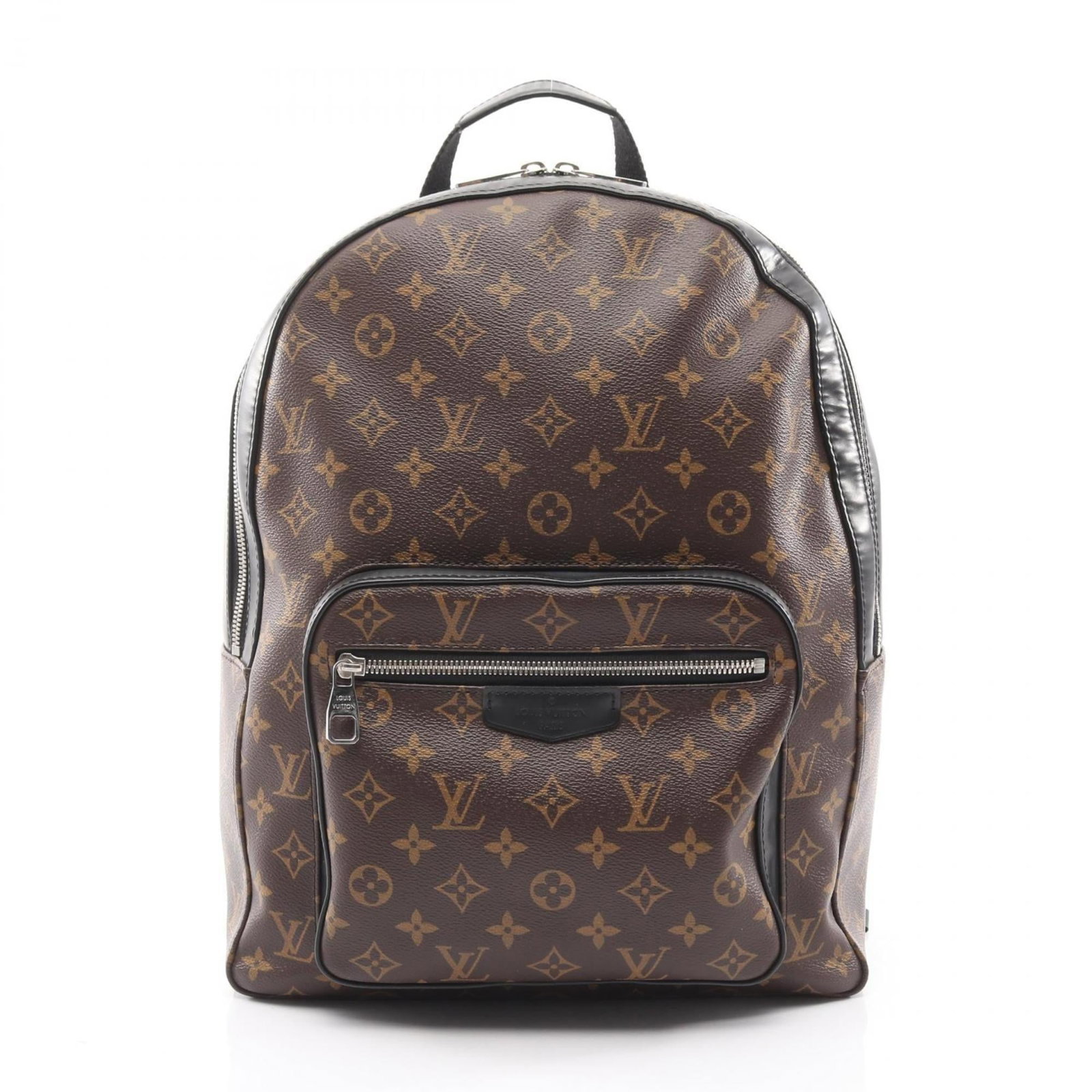 Canvas Leather Backpack Coated Louis Vuitton: Canvas Leather Backpack Coated Louis Vuitton Coated canvas and leather construction provides durability and style, while the classic black and brown color options offer versatility. This Louis