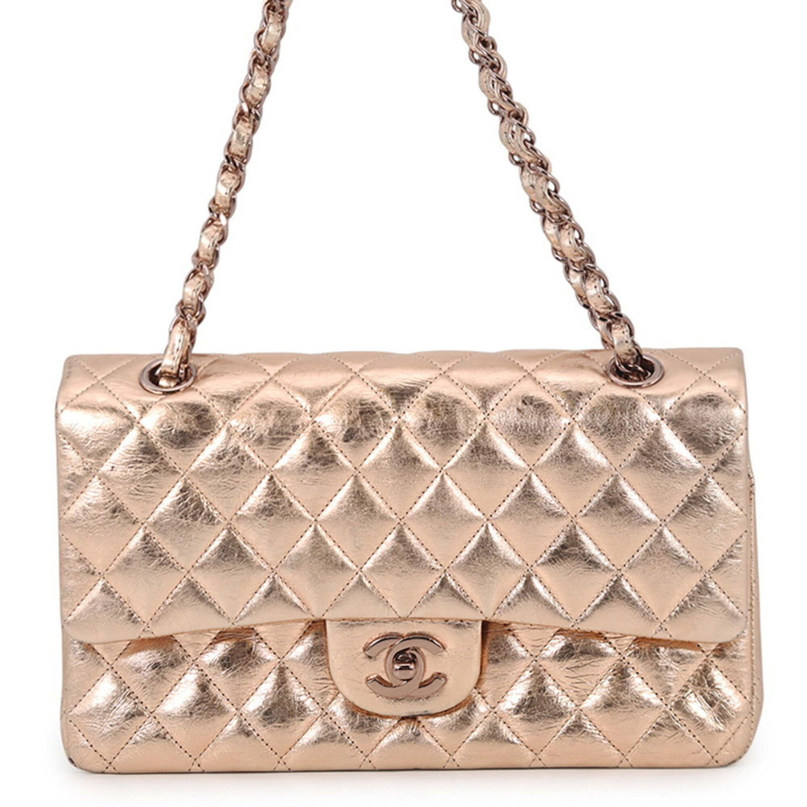 Handbag Shoulder Bag Chanel: Handbag Shoulder Bag Chanel Gold and pink hues perfectly complement each other in this elegant Chanel shoulder bag, measuring 16cm x 25.5cm x 6.5cm. Crafted from high-quality materials, its sleek