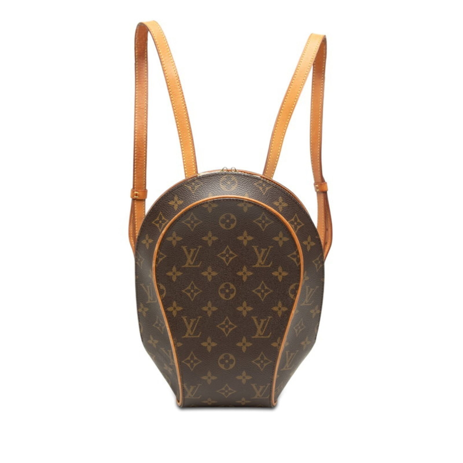 Pvc Leather Louis Vuitton Backpack: Pvc Leather Louis Vuitton Backpack PVC Leather Louis Vuitton Backpack in Brown, featuring a Monogram design, with a sturdy Zipper closure, and adjustable straps that reach 73.5cm in length. Made from